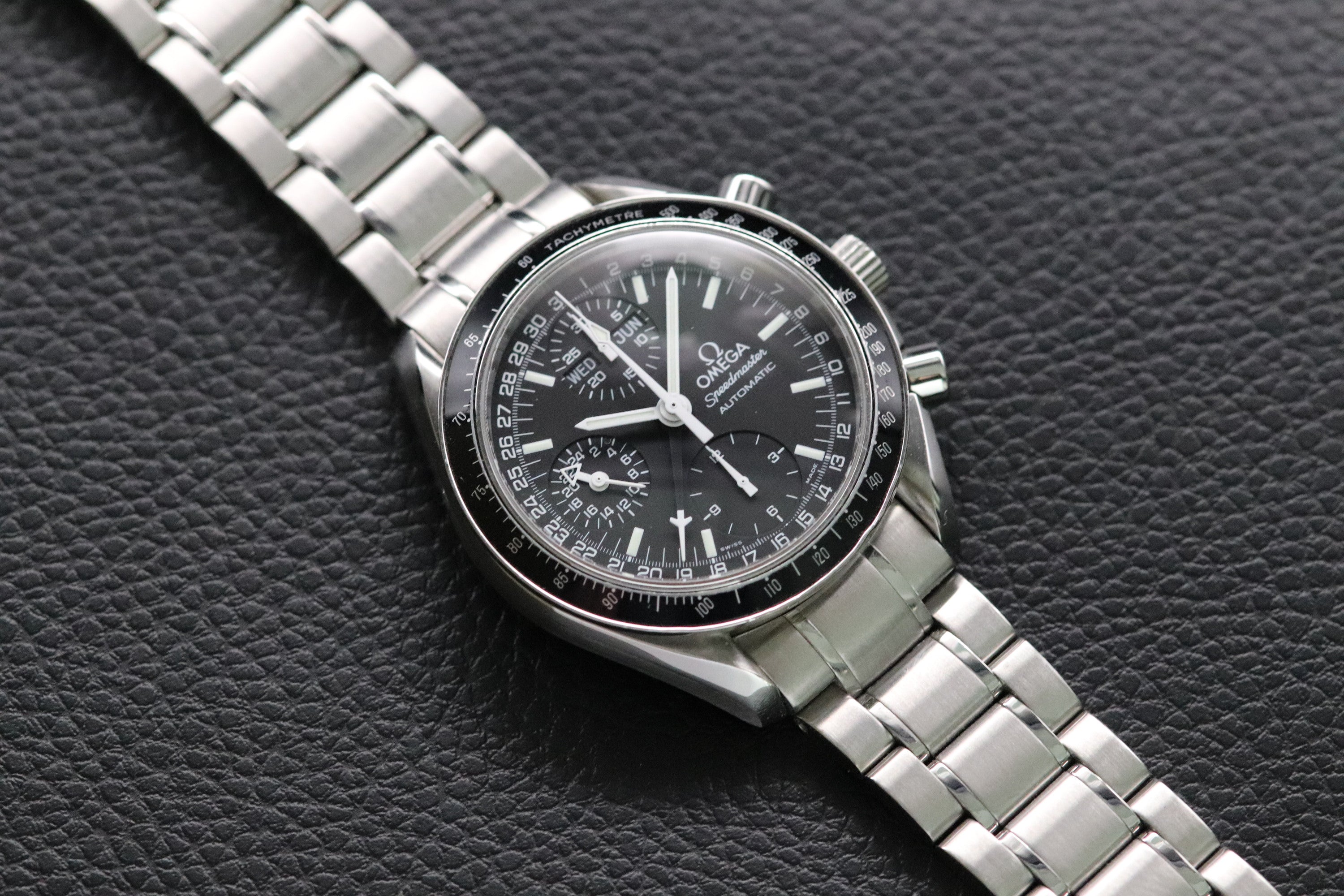 Omega Speedmaster Day Date 3520.50 Black Dial 1998 Papers