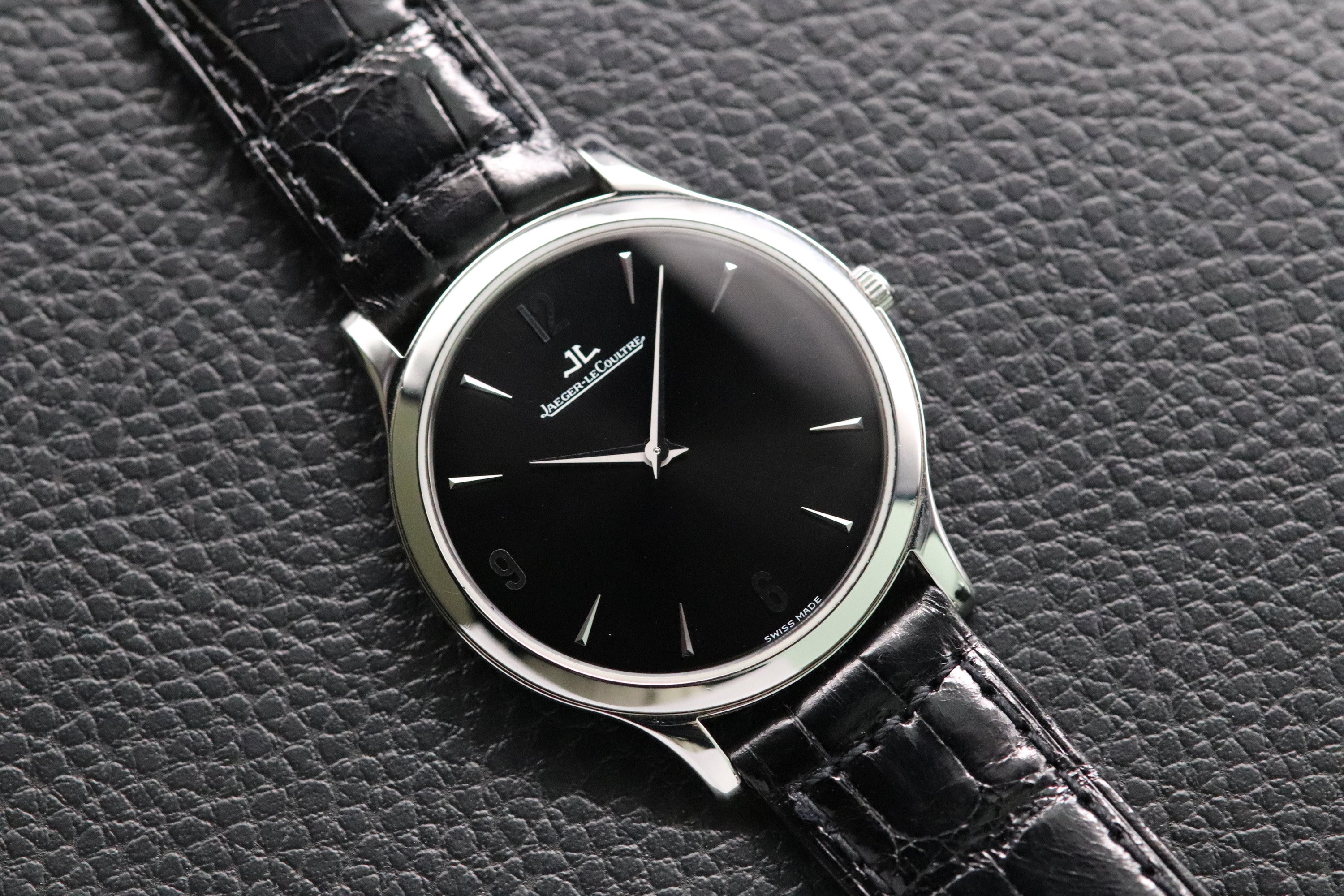 Jaeger-LeCoultre Master Ultra Thin 145.8.79.S Black Dial 2000
