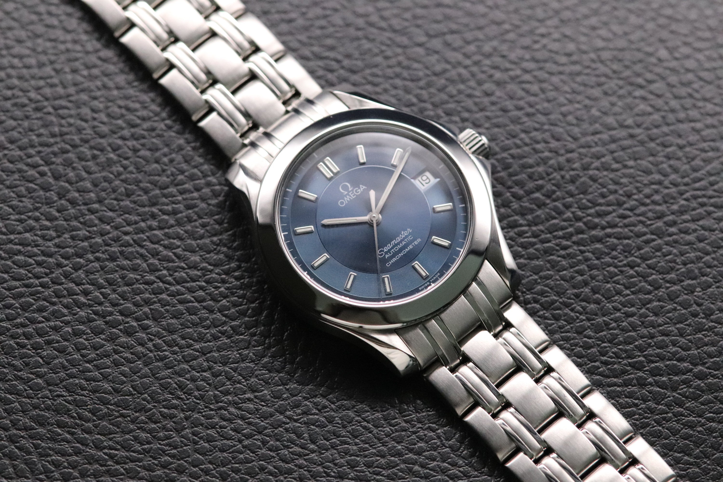 Omega Seamaster 2501.82 Blue Dial Fullset 2002 Box+Papers