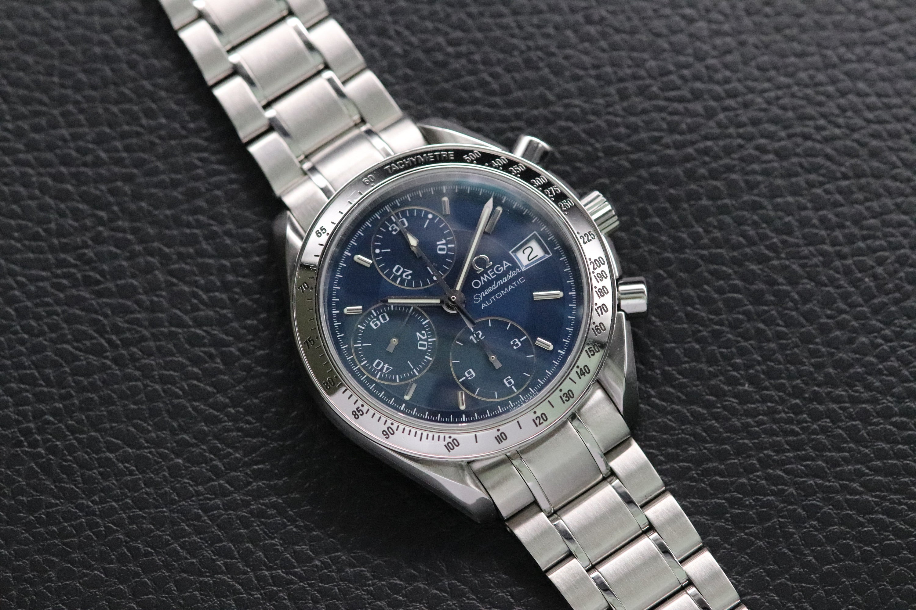 Omega Speedmaster Date 3513.80 Blue Dial 1998