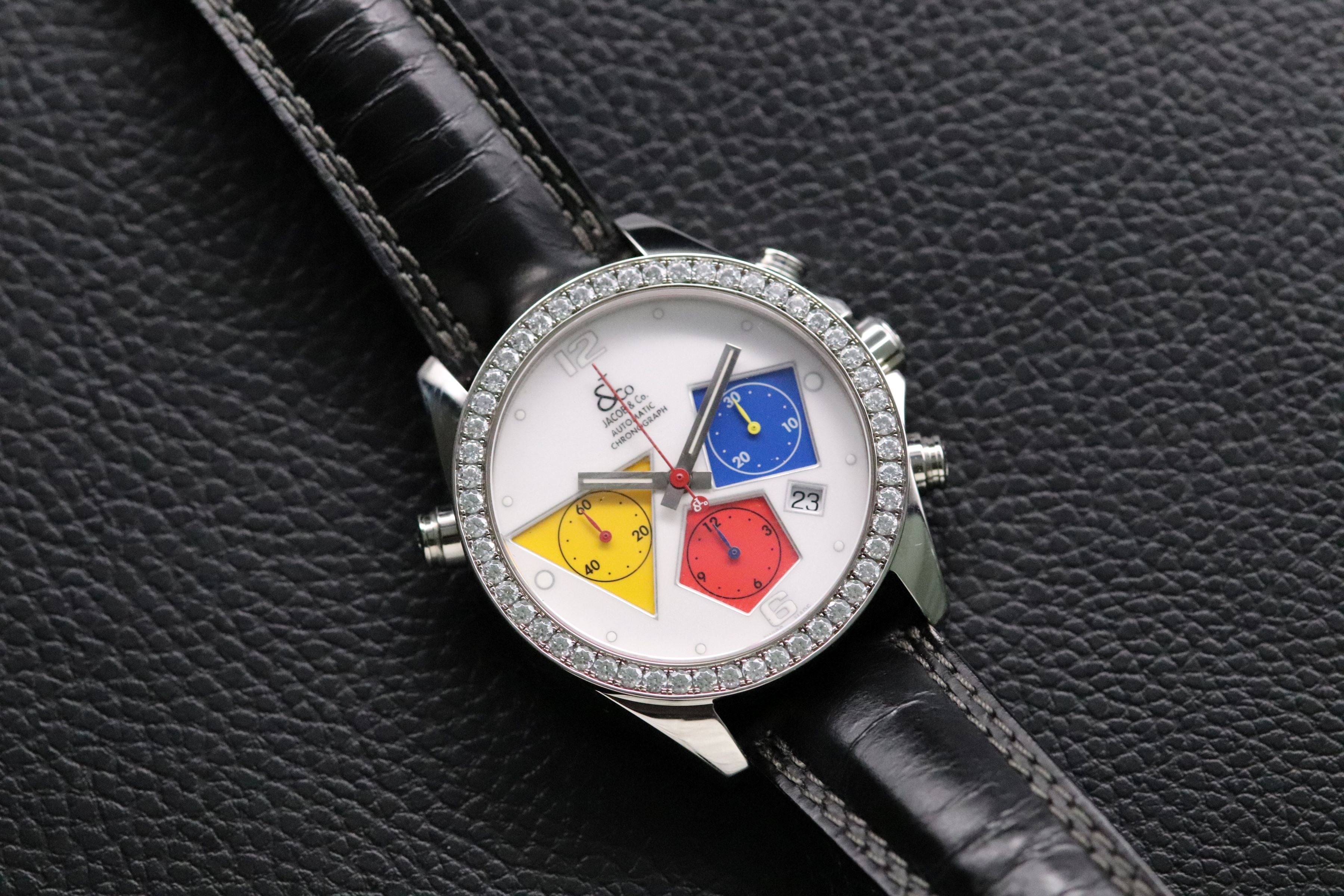 Jacob & CO Chronograph Diamonds Automatic 2008 Glass Bottom