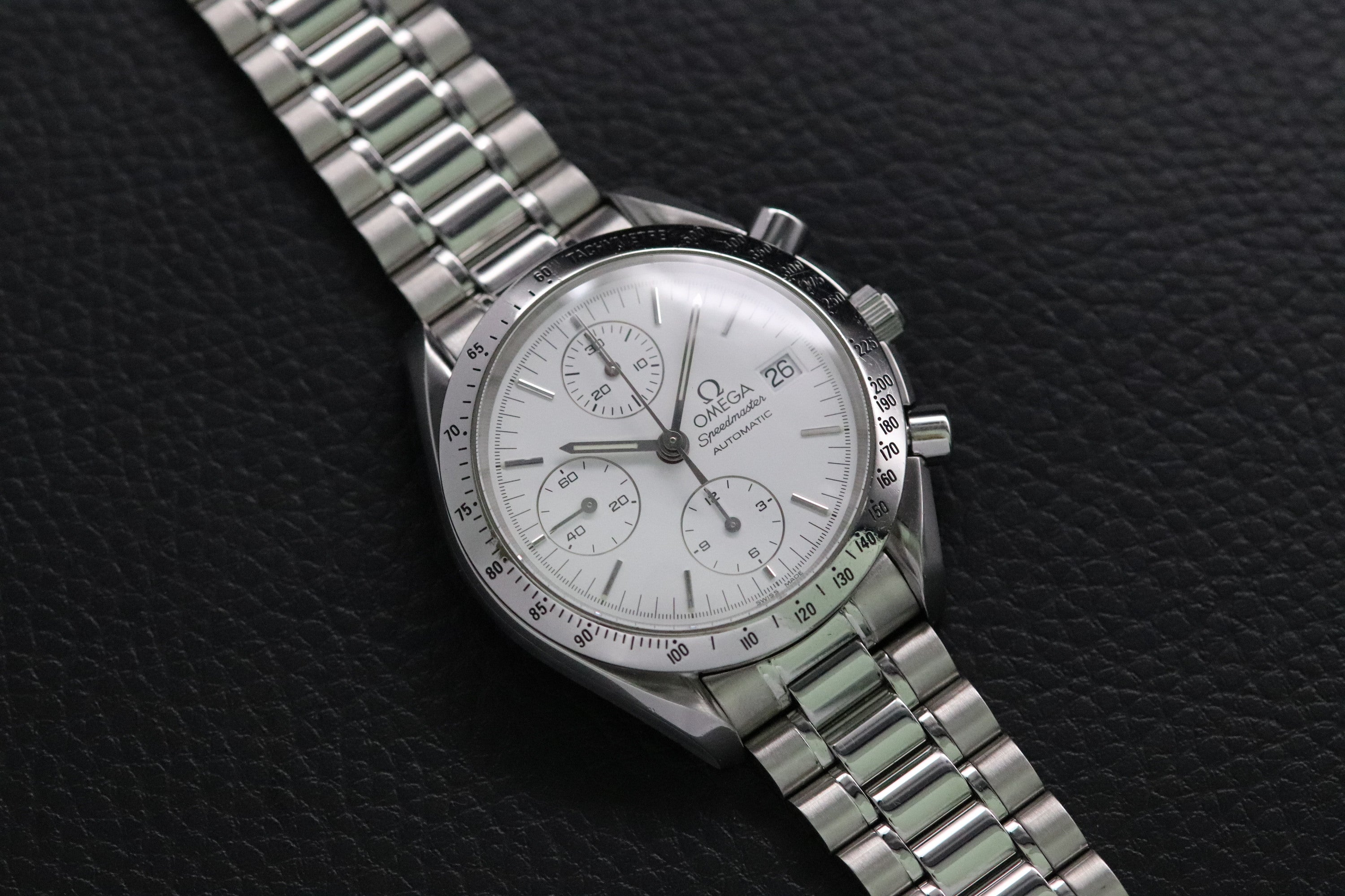 Omega Speedmaster Date 3511.20 White Dial 1998 Albino