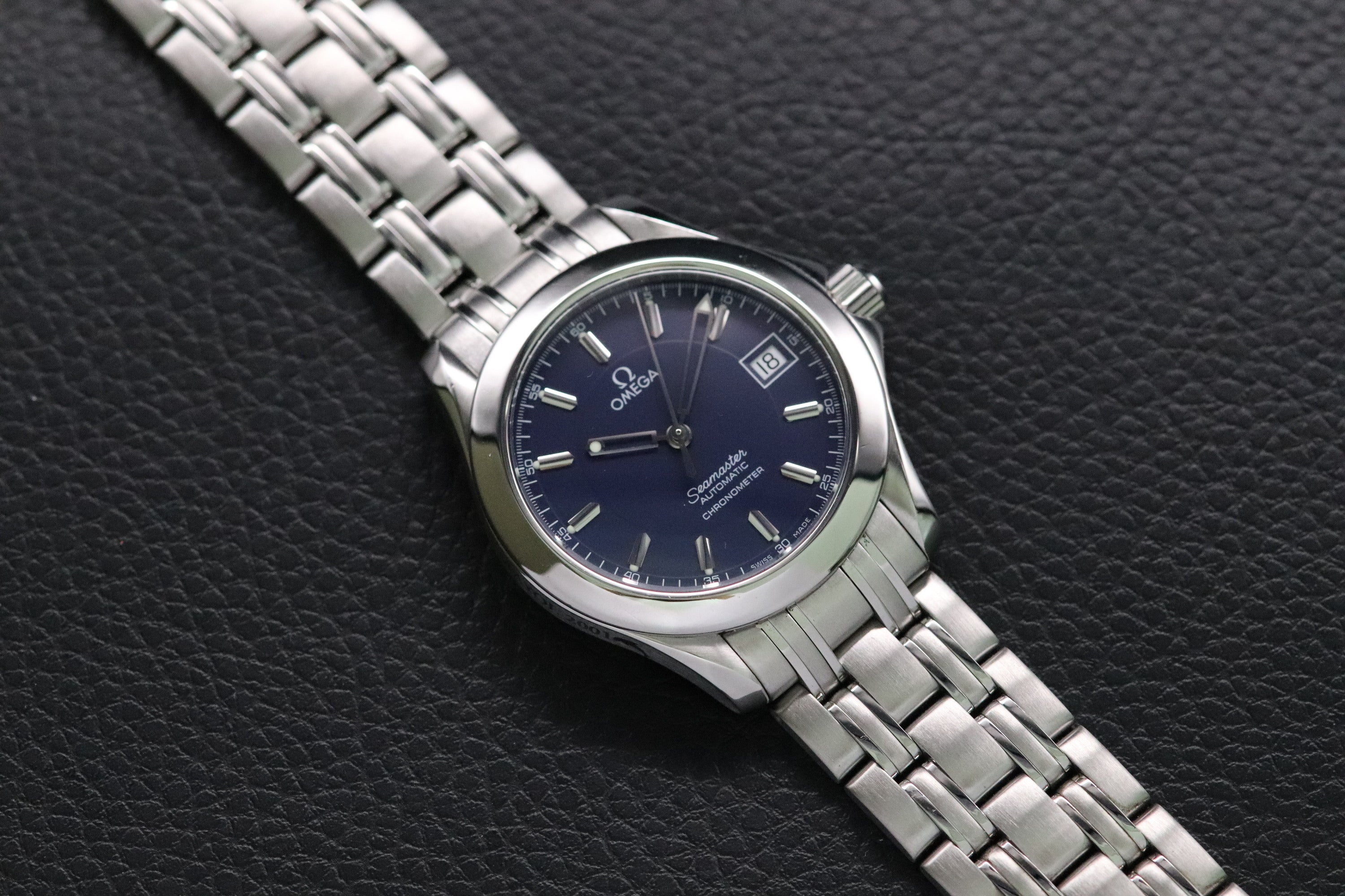 Omega Seamaster 2507.80 Blue Dial 2000 Papers