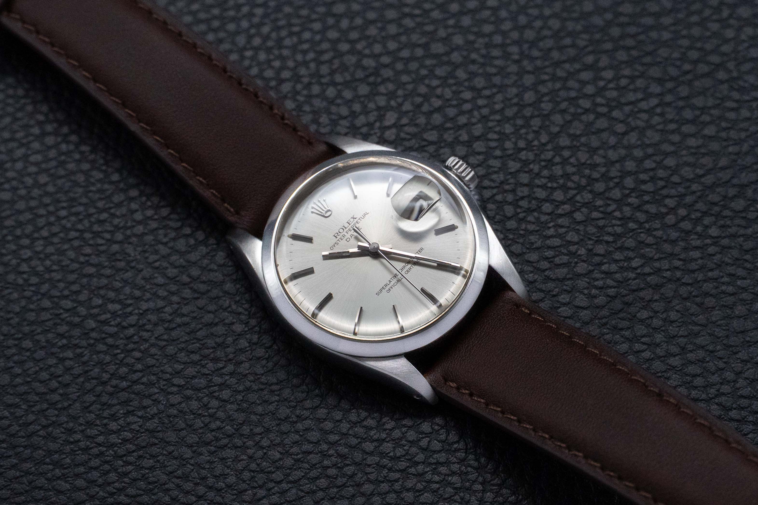 Rolex Date 1500 Silver Dial 1969