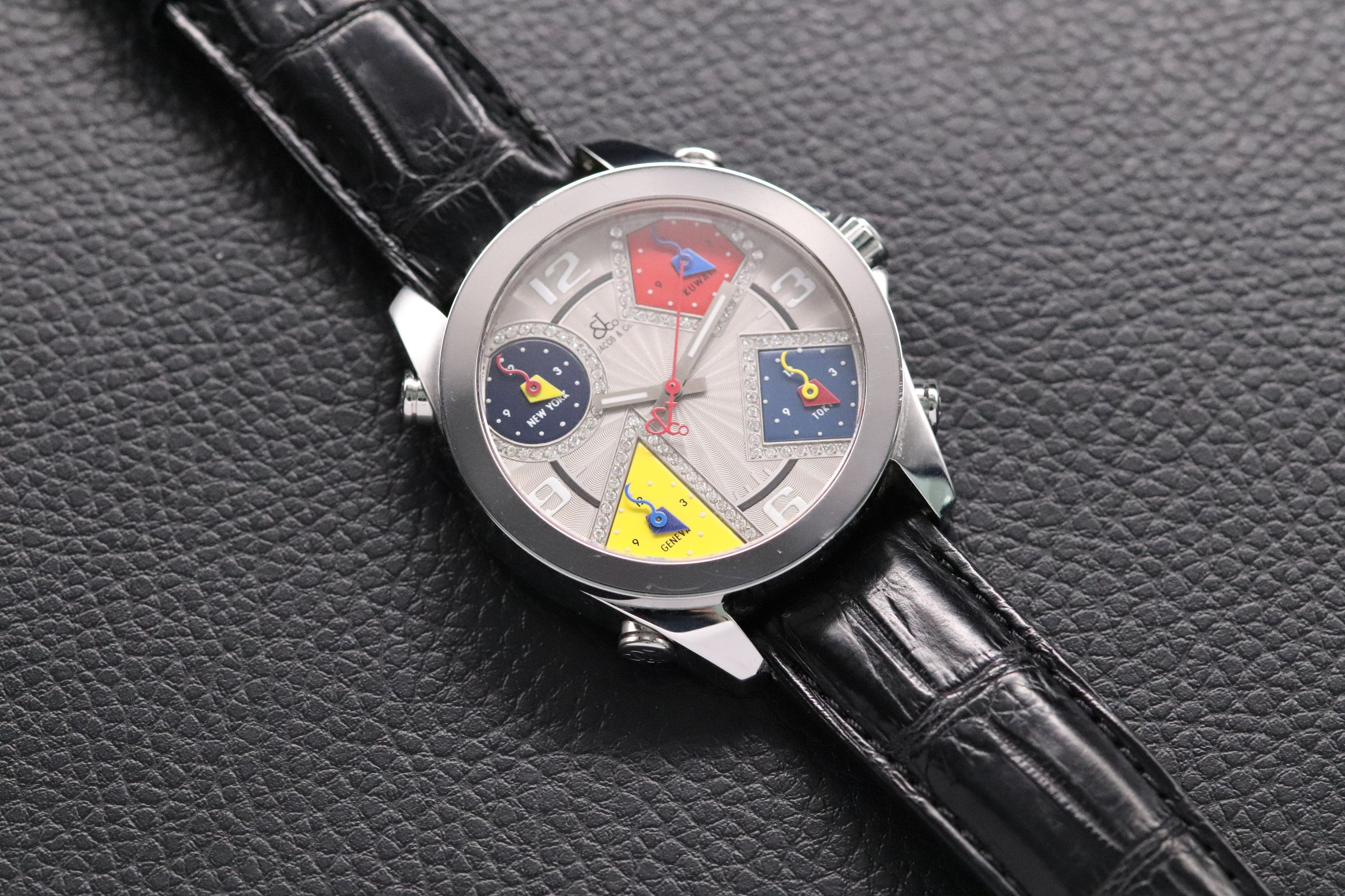 Jacob & CO 5 Time Zones A5295 Box+Straps