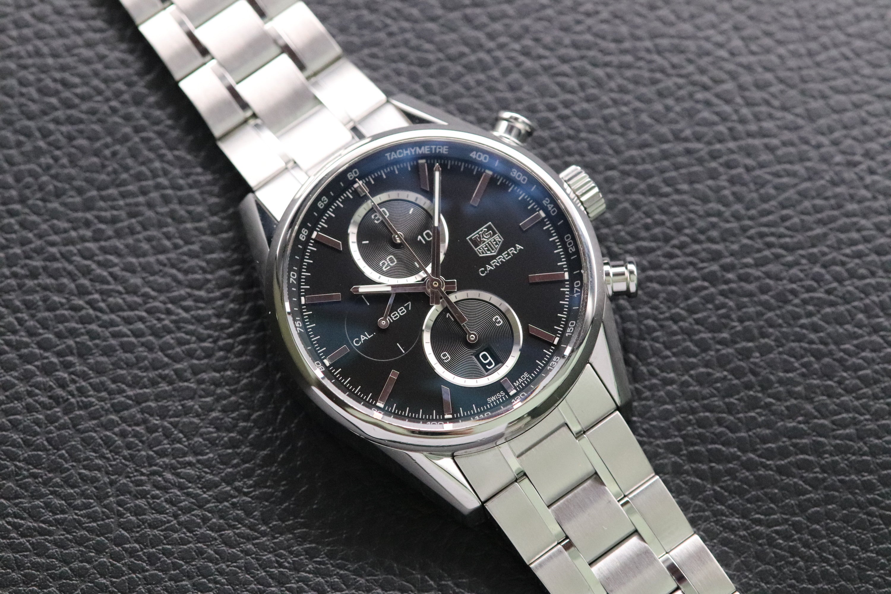 Tag Heuer Carrera Calibre 1887 CAR2110-3 Black Dial 2015