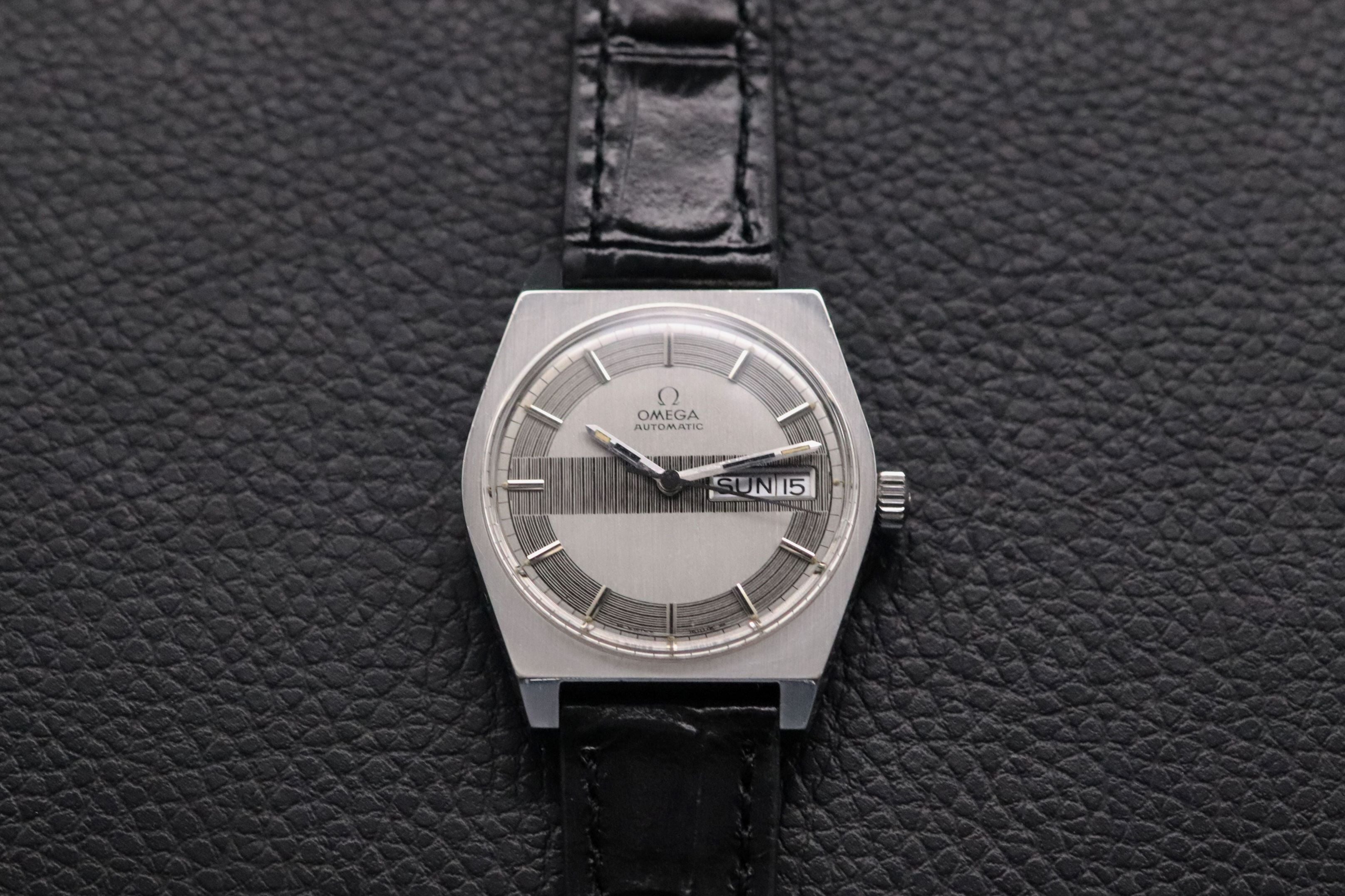 Omega Date Day 166.0141 Guilloche 1970