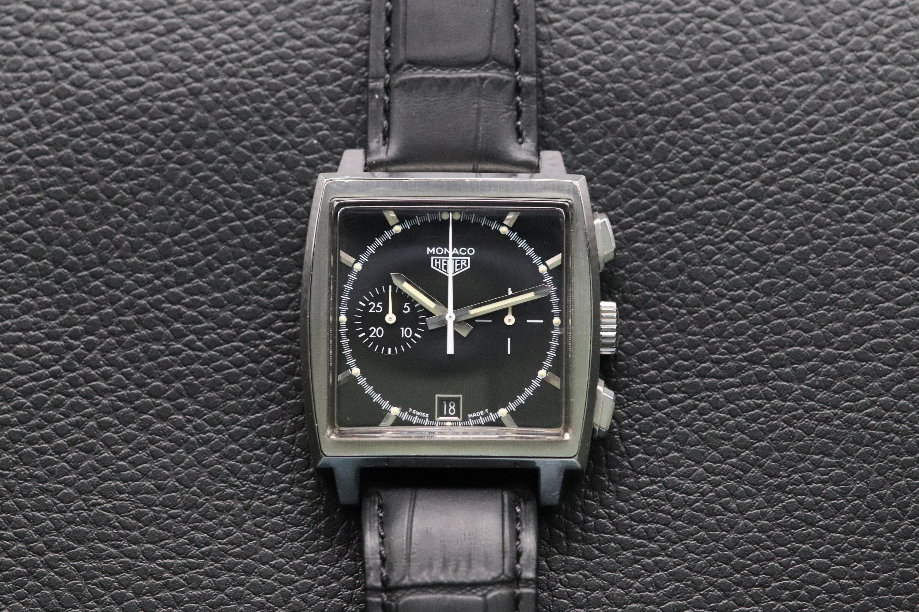 Tag Heuer Monaco CS2110 Black Dial 1997