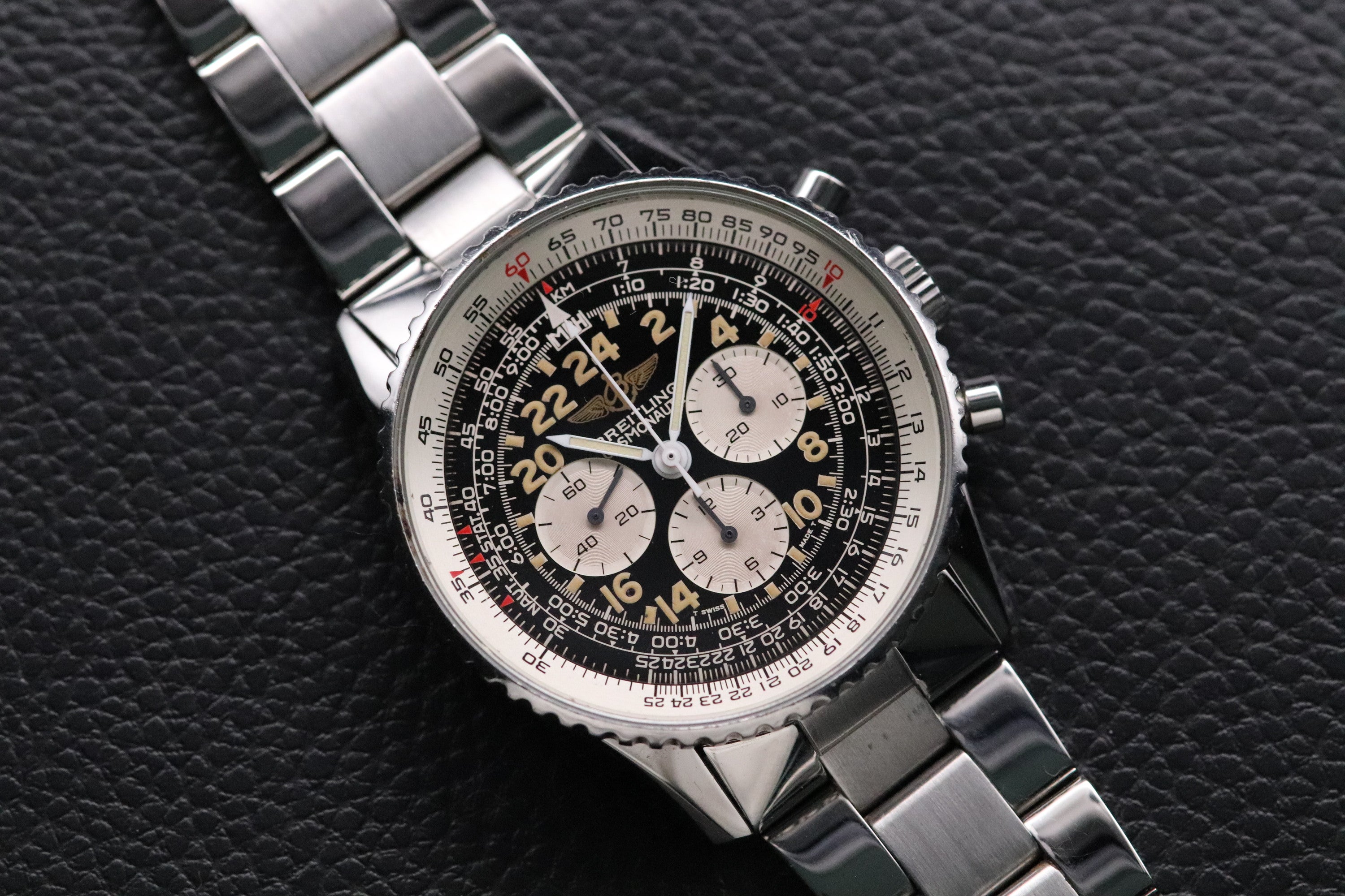 Breitling Navitimer A12019 Cosmonaute 1990 Rare Steel Bracelet