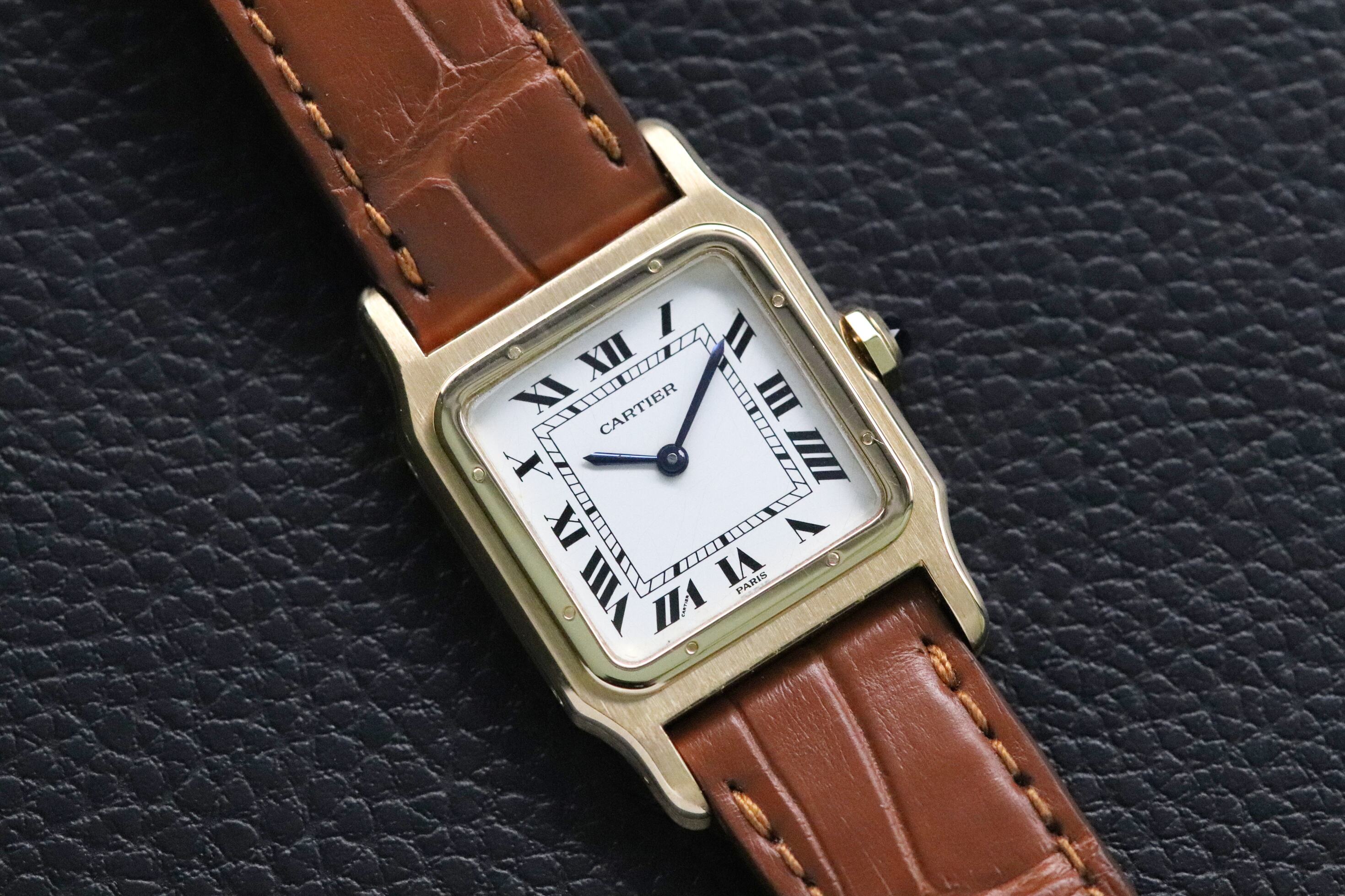 Cartier Santos Dumont 78097 Paris Dial Fullset 1978 Box+Papers
