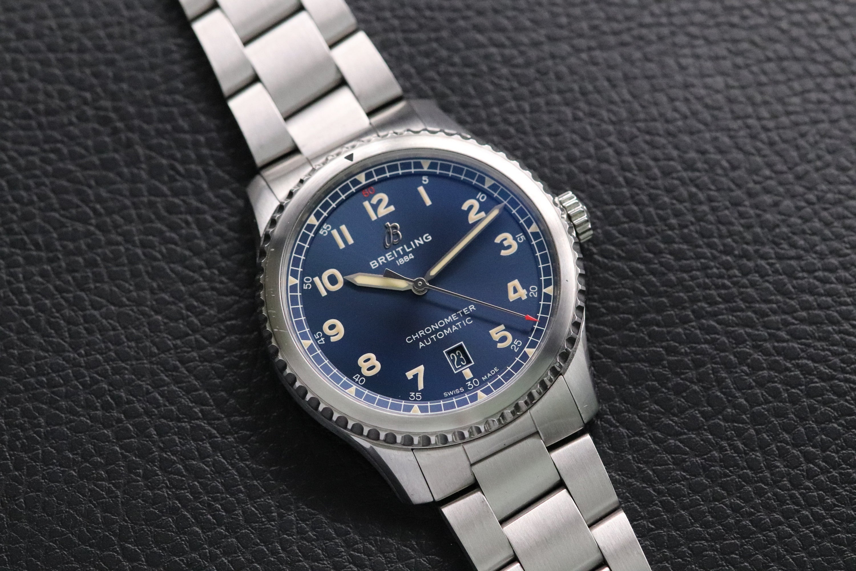 Breitling Aviator 8 Blue A17315 Papers 2018