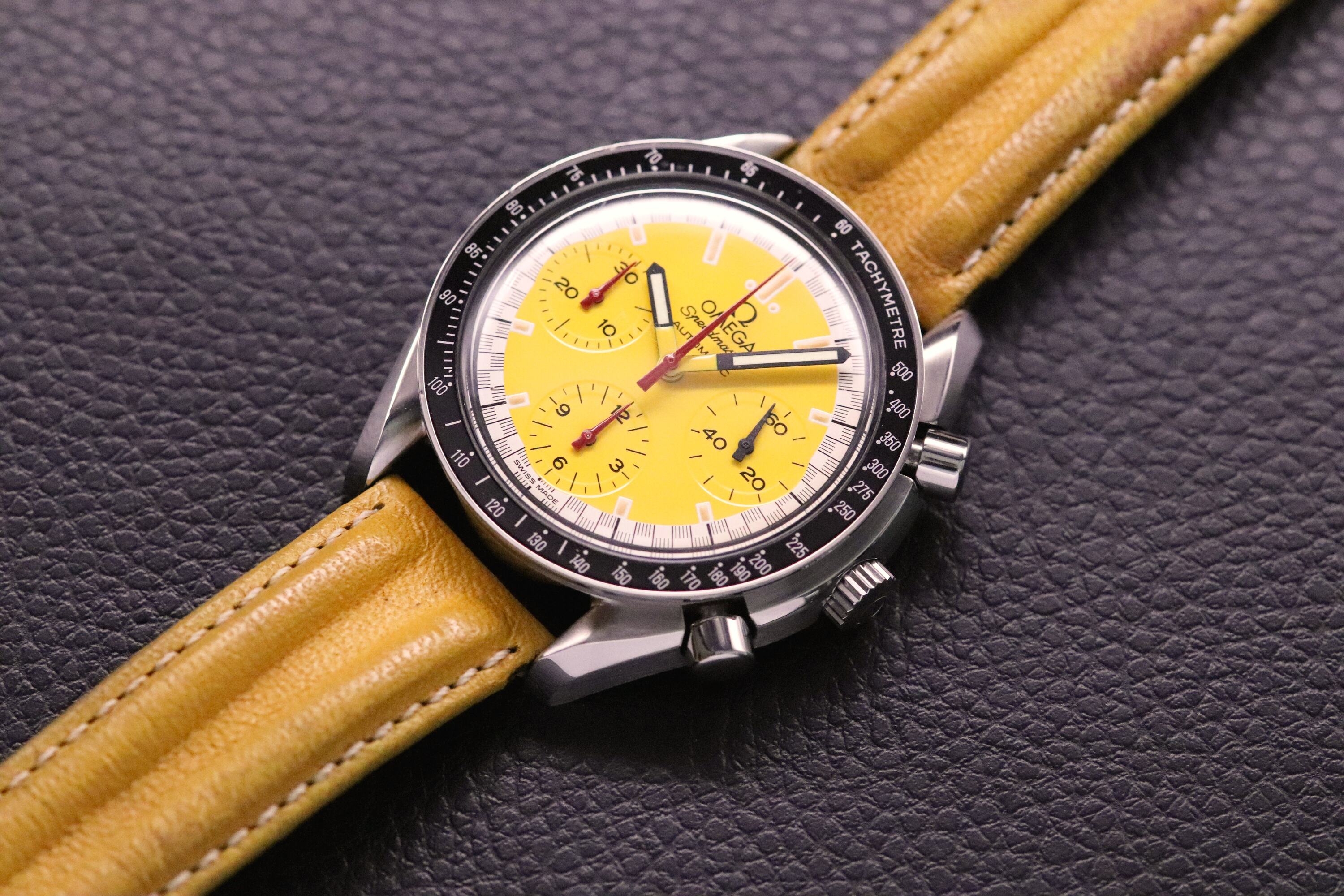 Omega Speedmaster Reduced 3810.12 Schumacher Yellow Dial
