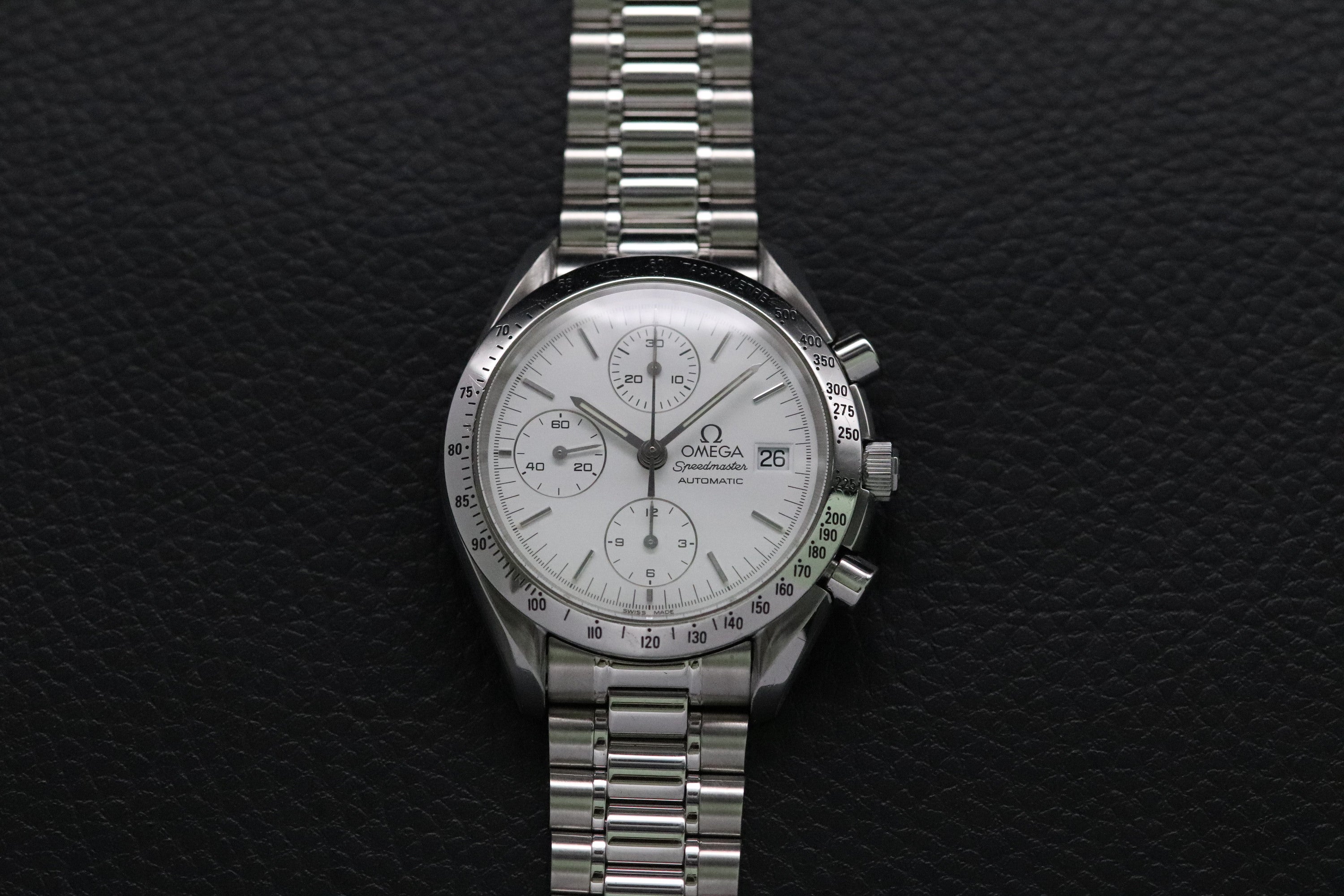 Omega Speedmaster Date 3511.20 White Dial 1998 Albino