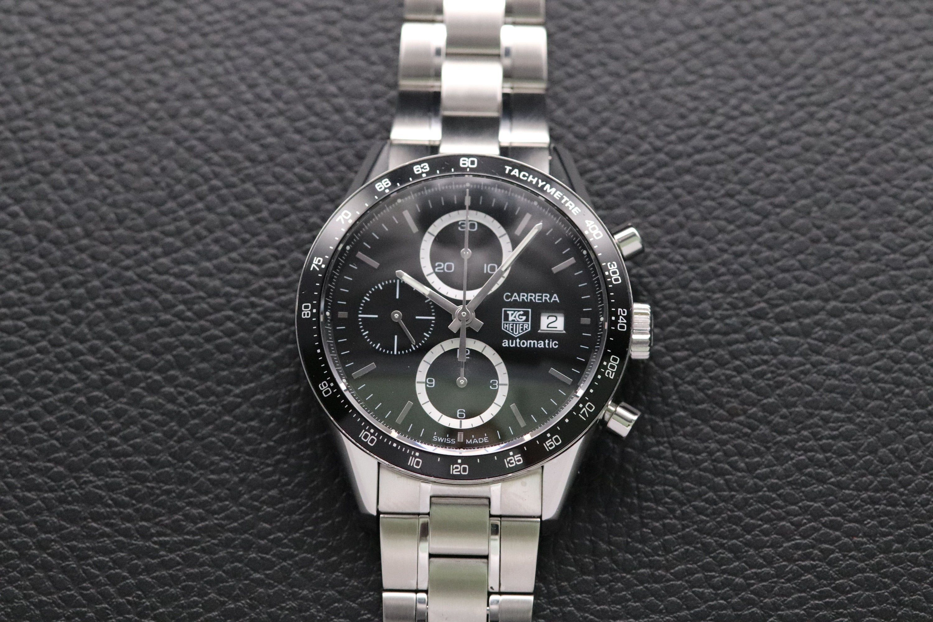Tag Heuer Carrera Calibre 16 CV2010 Black Dial 2015