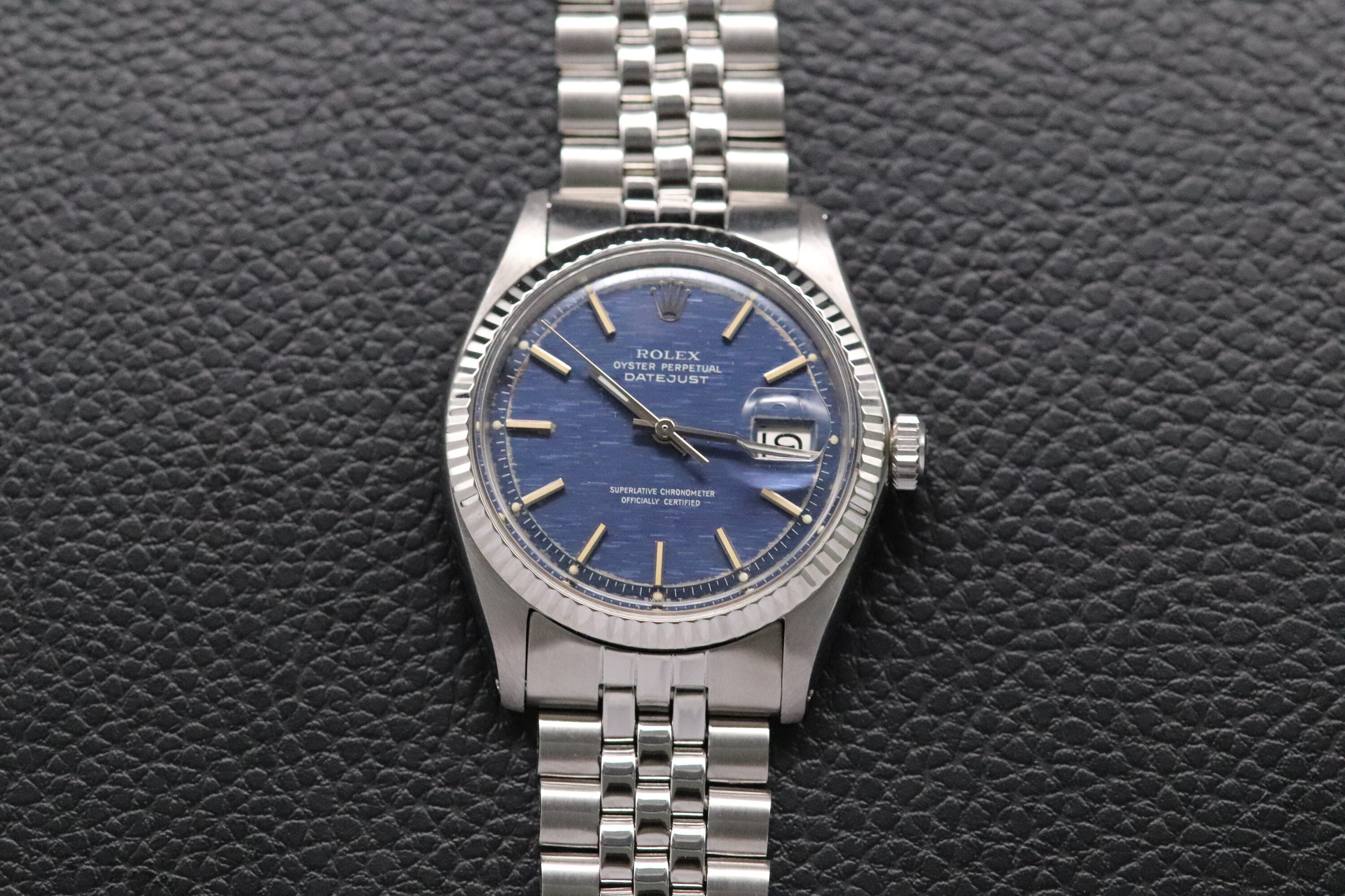 Rolex Datejust 1601 Blue Dial 1970