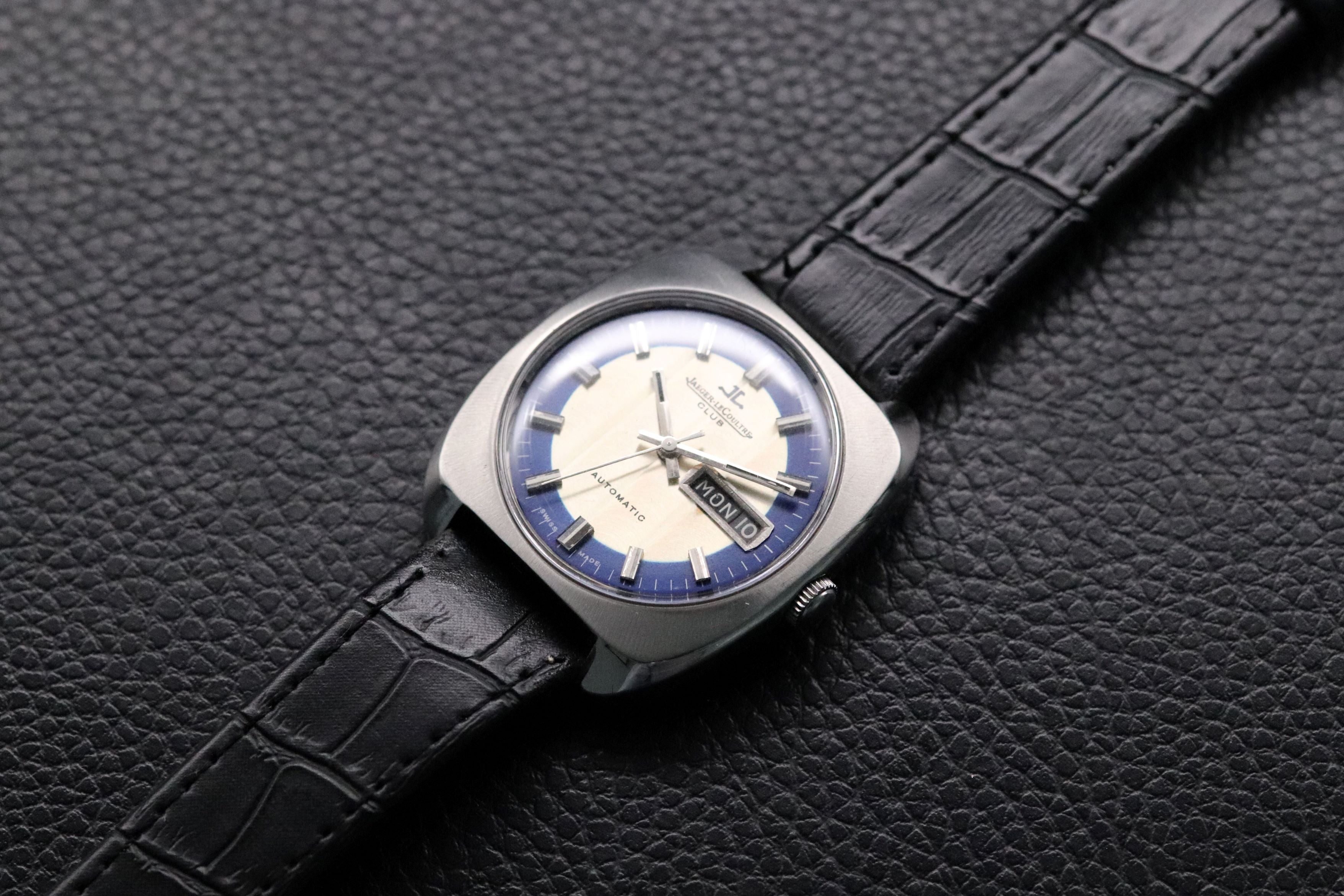Jaeger-LeCoultre Club E300305 Day Date Blue Automatic 1972 Sector