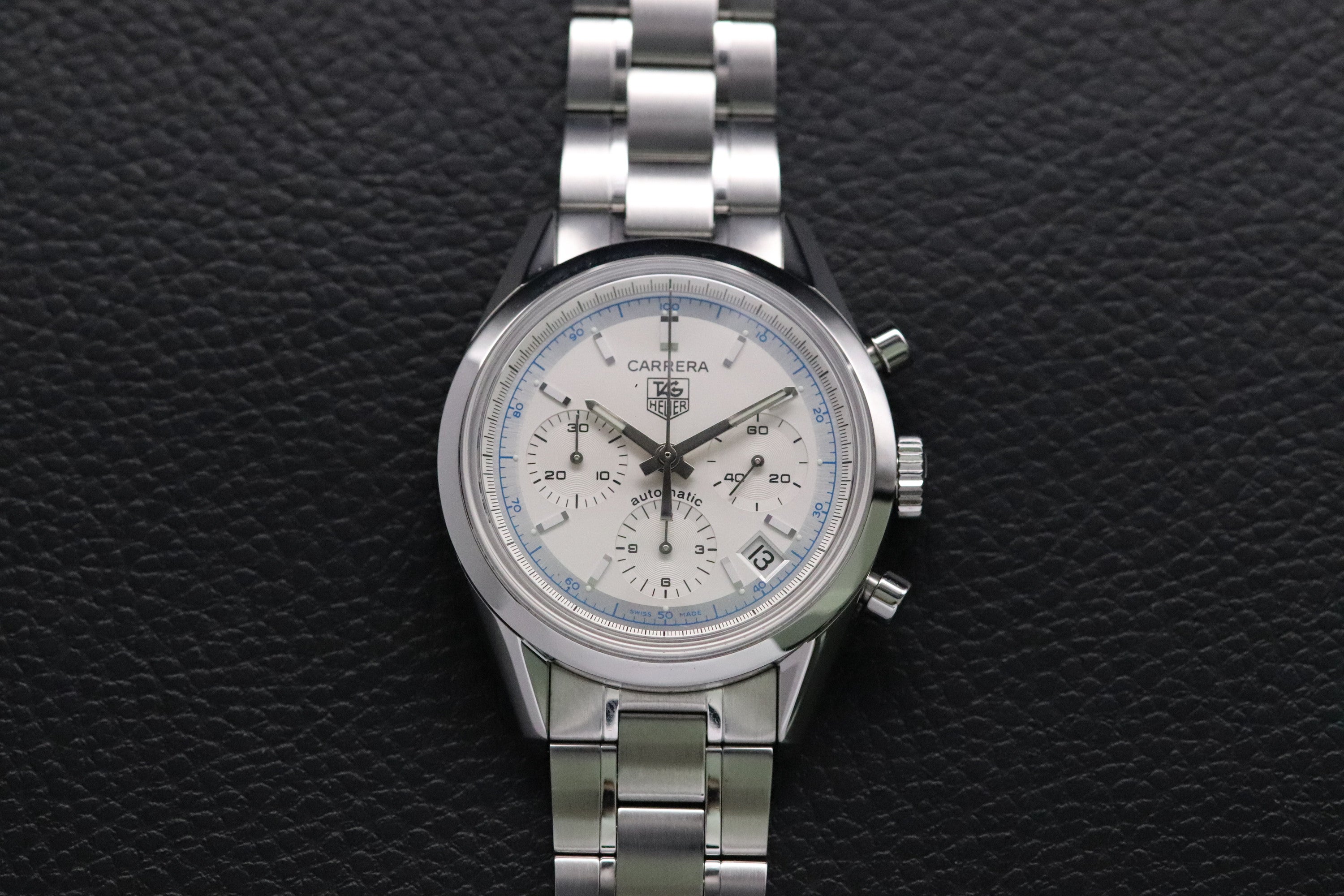 Tag Heuer Carrera Calibre 17 CV2110 Silver Dial 2003
