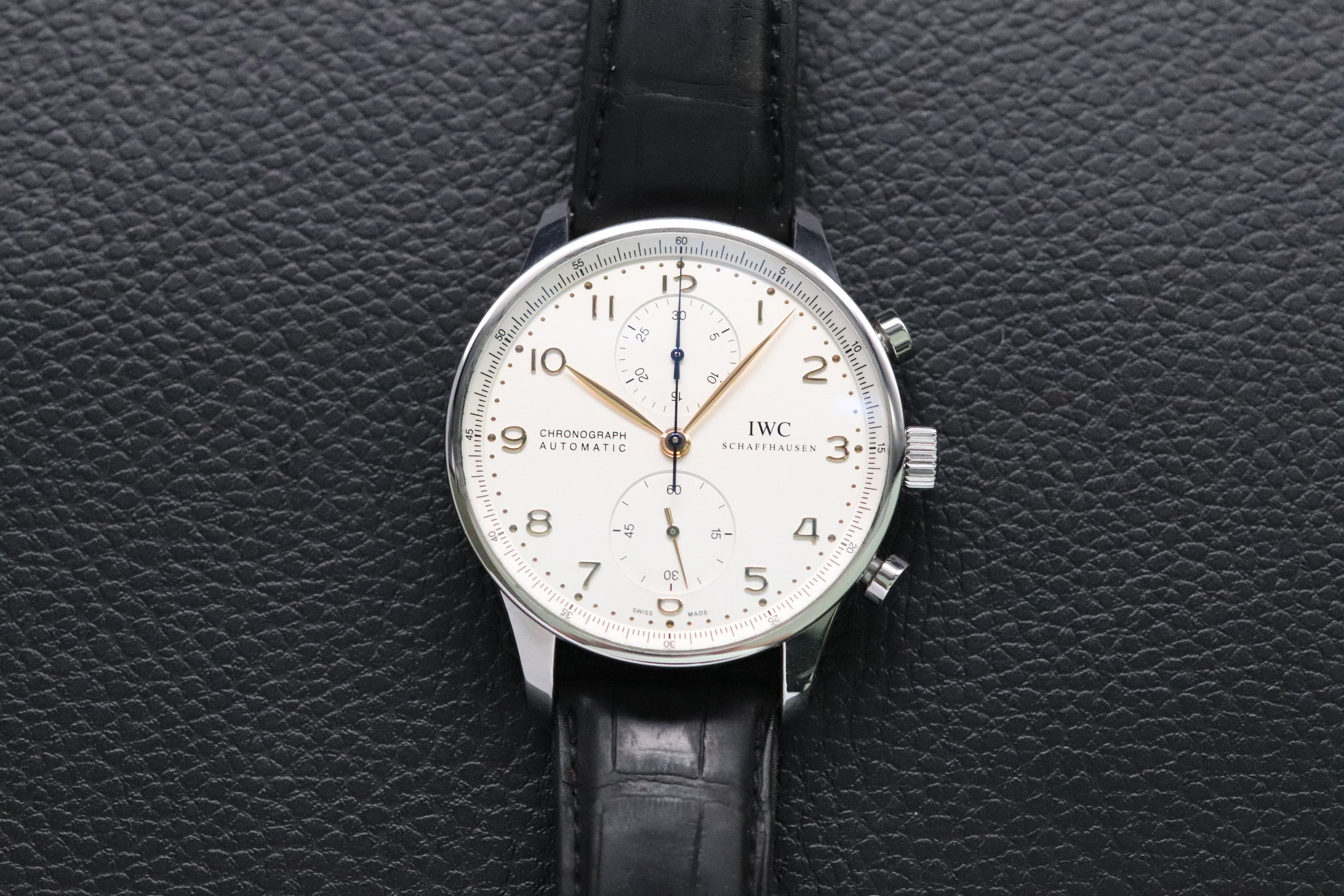 IWC Portugieser Chronograph IW371445 White Dial 2018