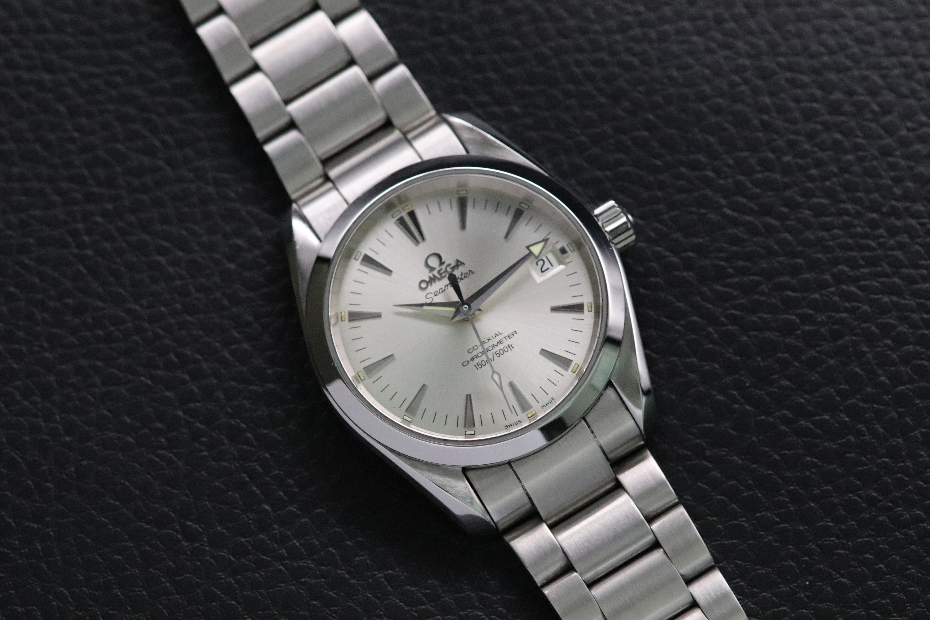 Omega Seamaster Aqua Terra 2504.30 Silver Dial 2005 Papers