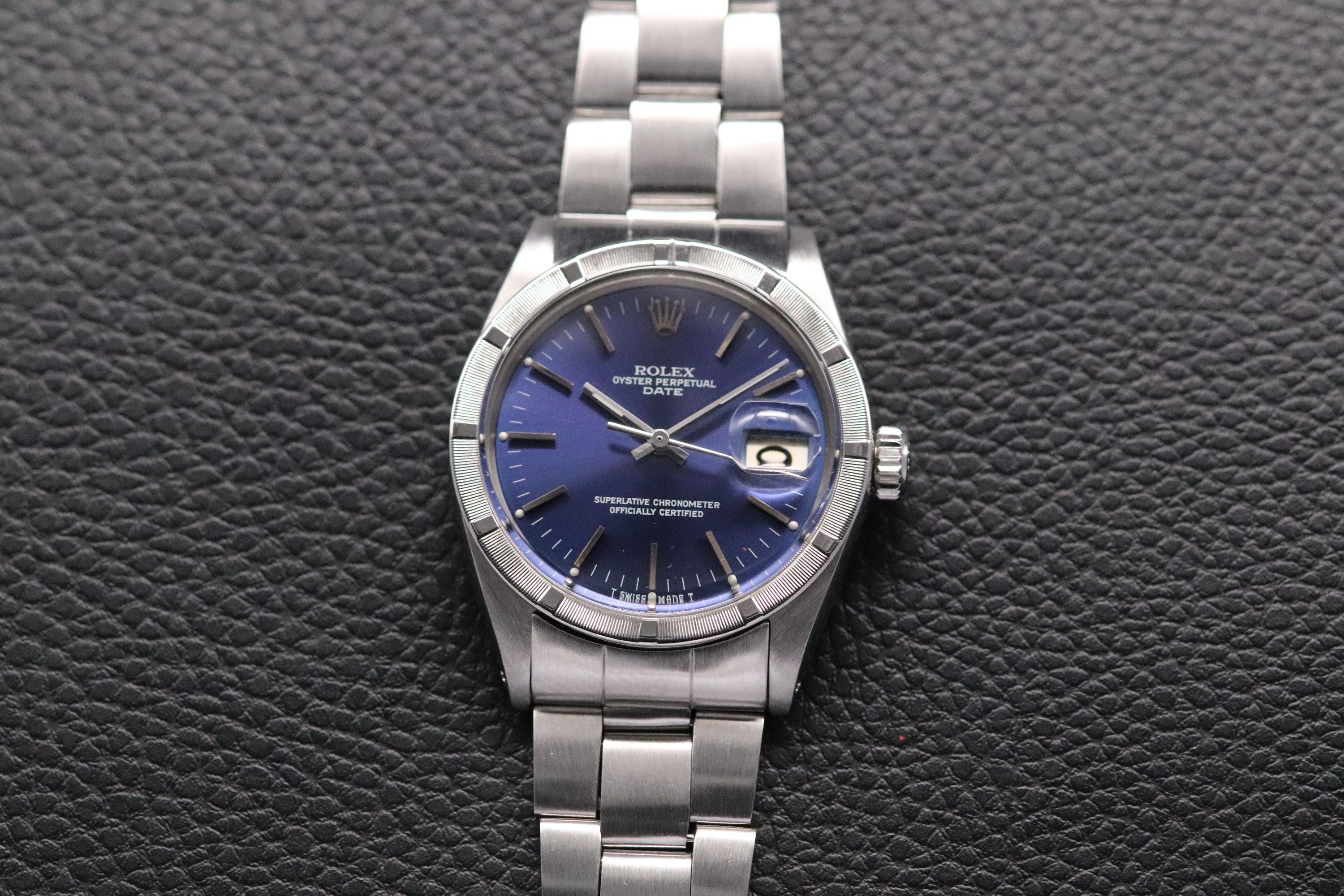 Rolex Date 1501 Blue Dial 1963