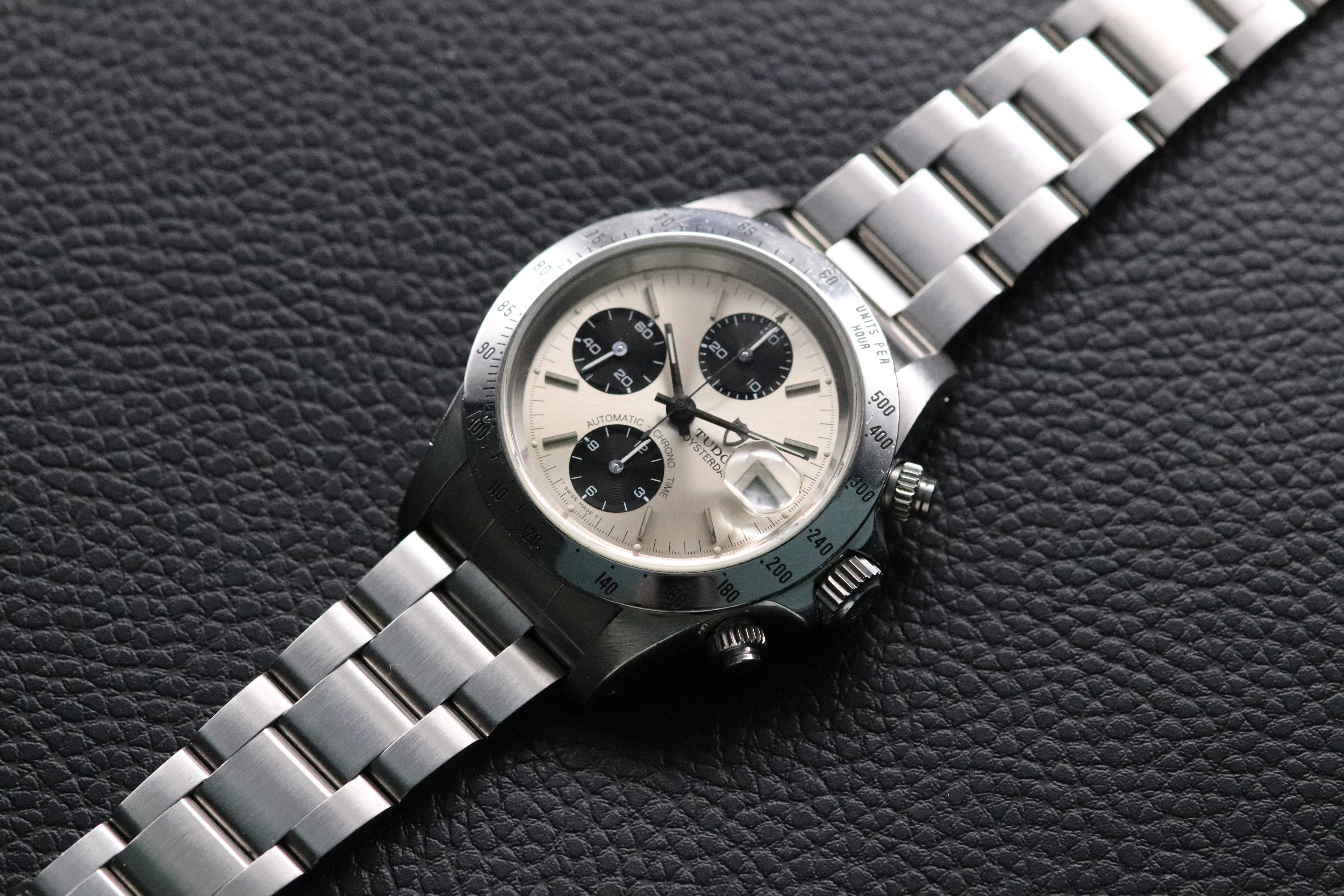 Tudor Oysterdate Small Block 79280 Silver Dial 1996