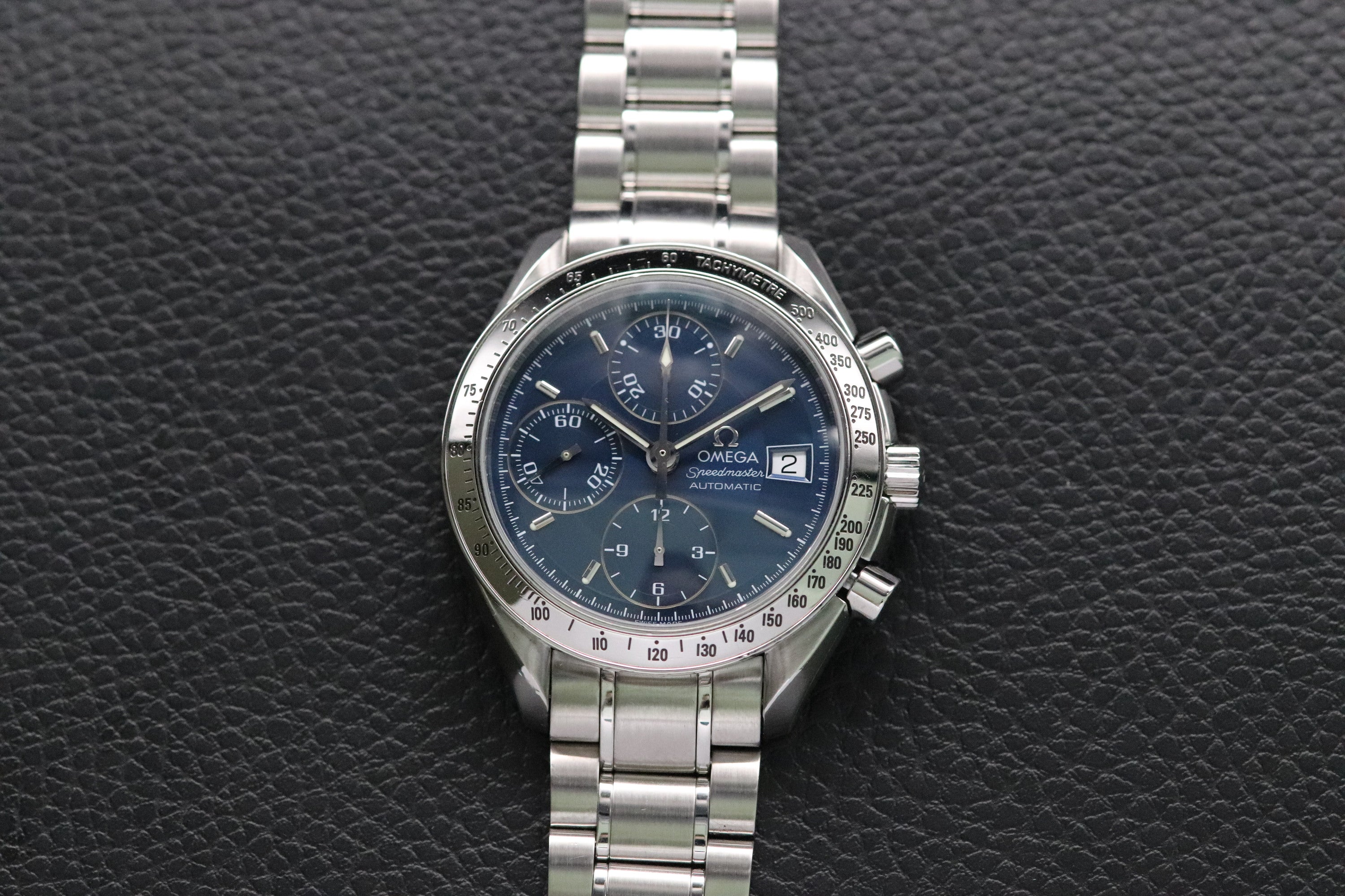 Omega Speedmaster Date 3513.80 Blue Dial 1998