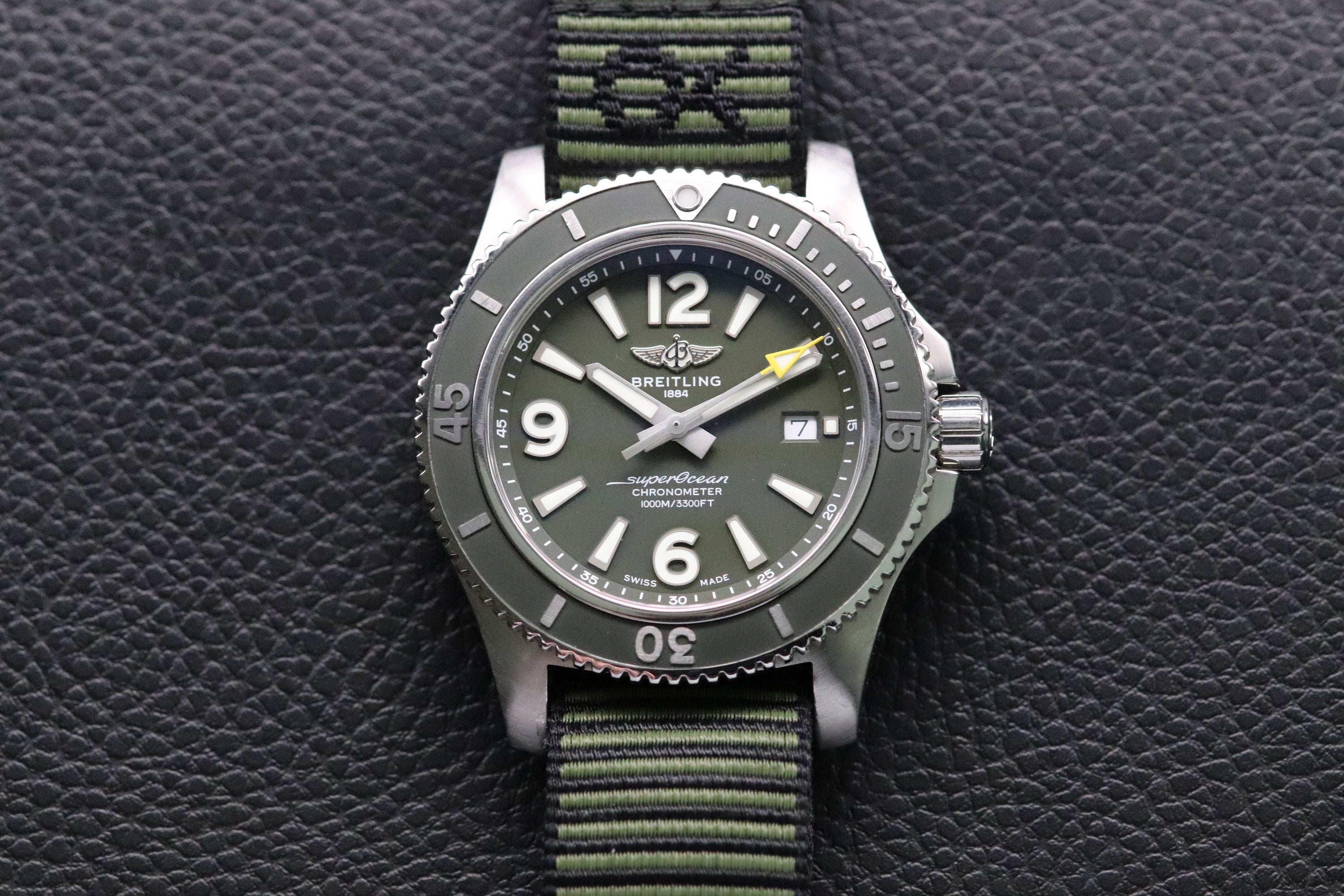 Breitling Superocean 44 Green A17367 NATO 2020 Papers