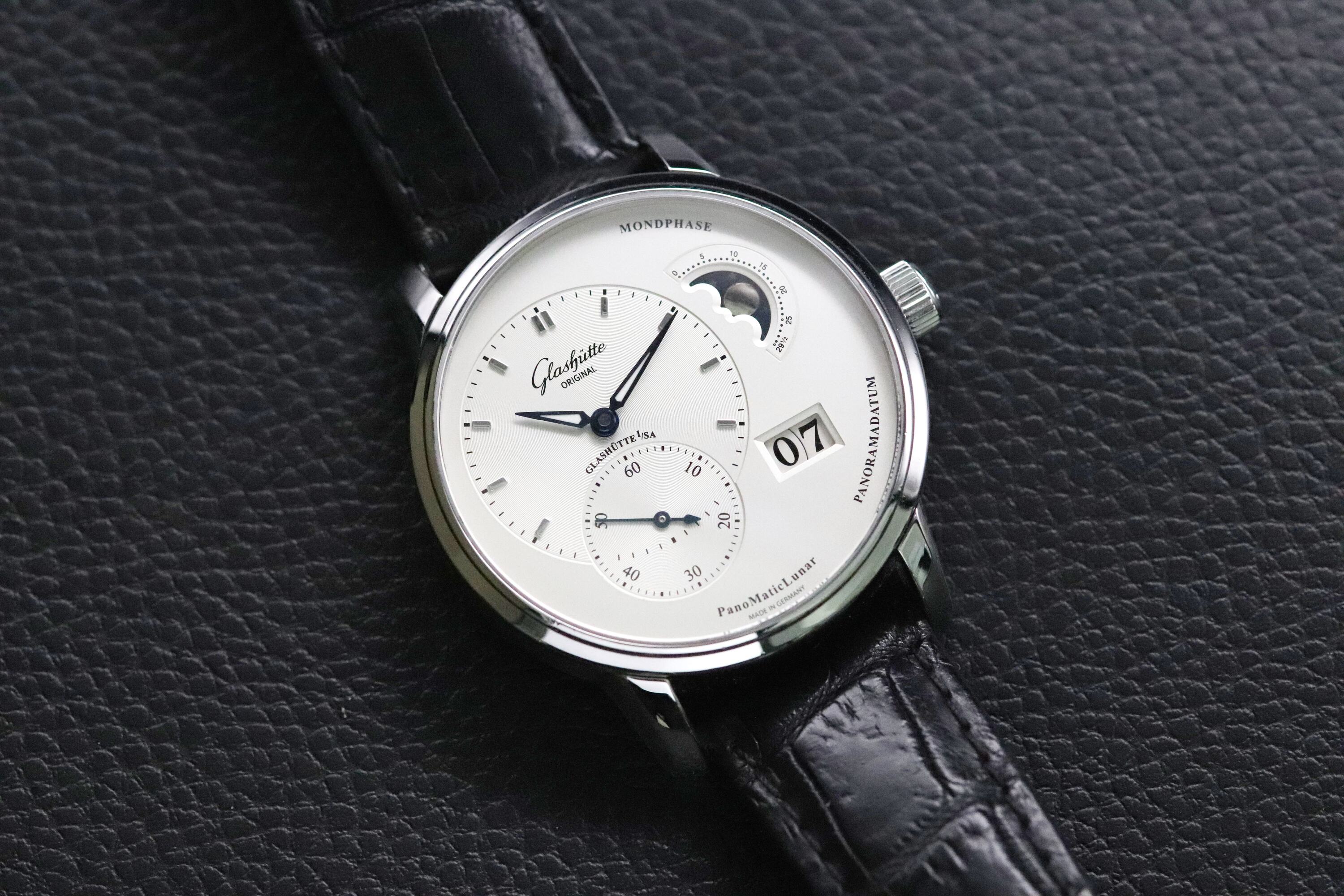 Glashütte Original PantoMaticLunar 19002423261 Fullset 2020 Box+Papers Extra Leather Strap