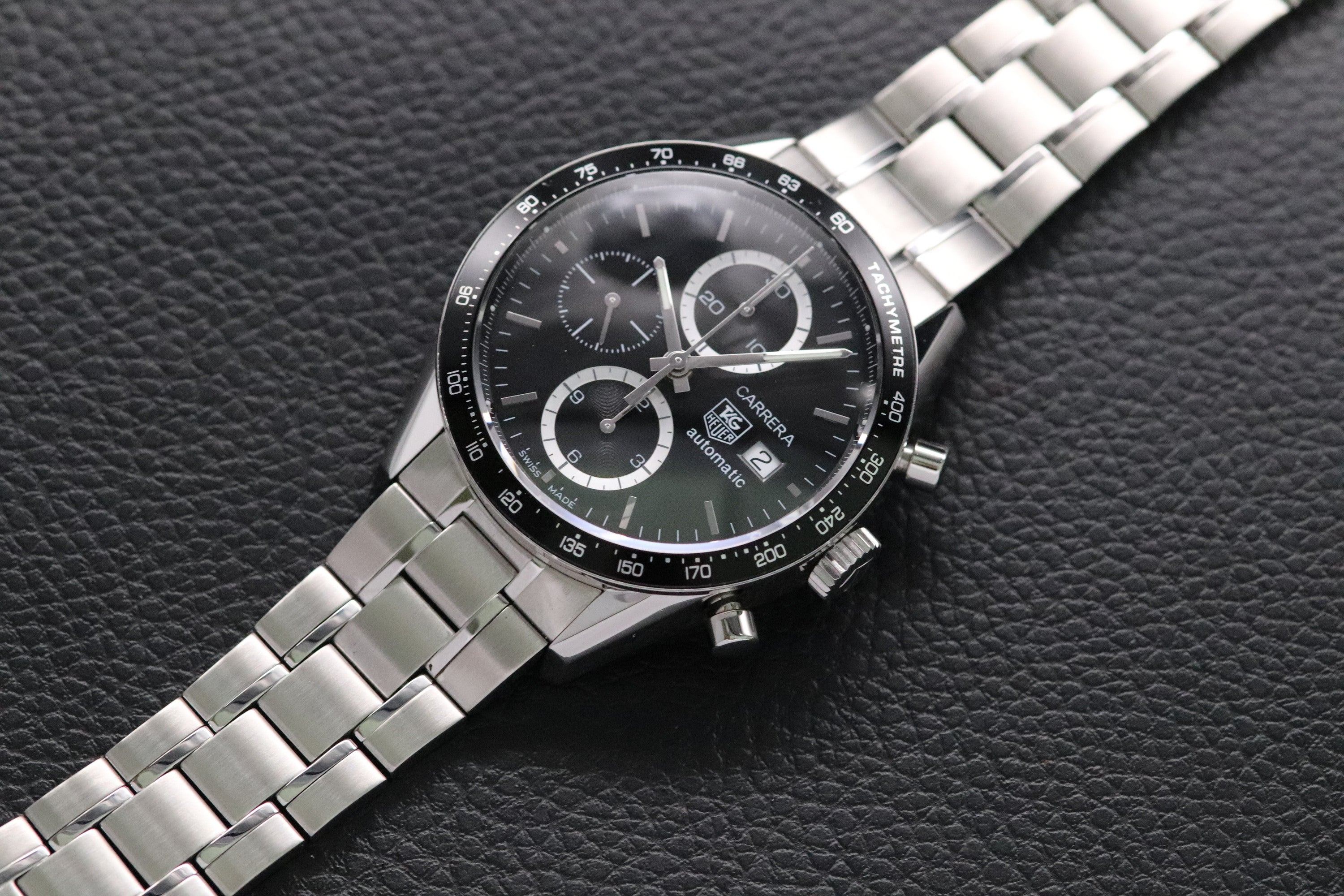 Tag Heuer Carrera Calibre 16 CV2010 Black Dial 2015