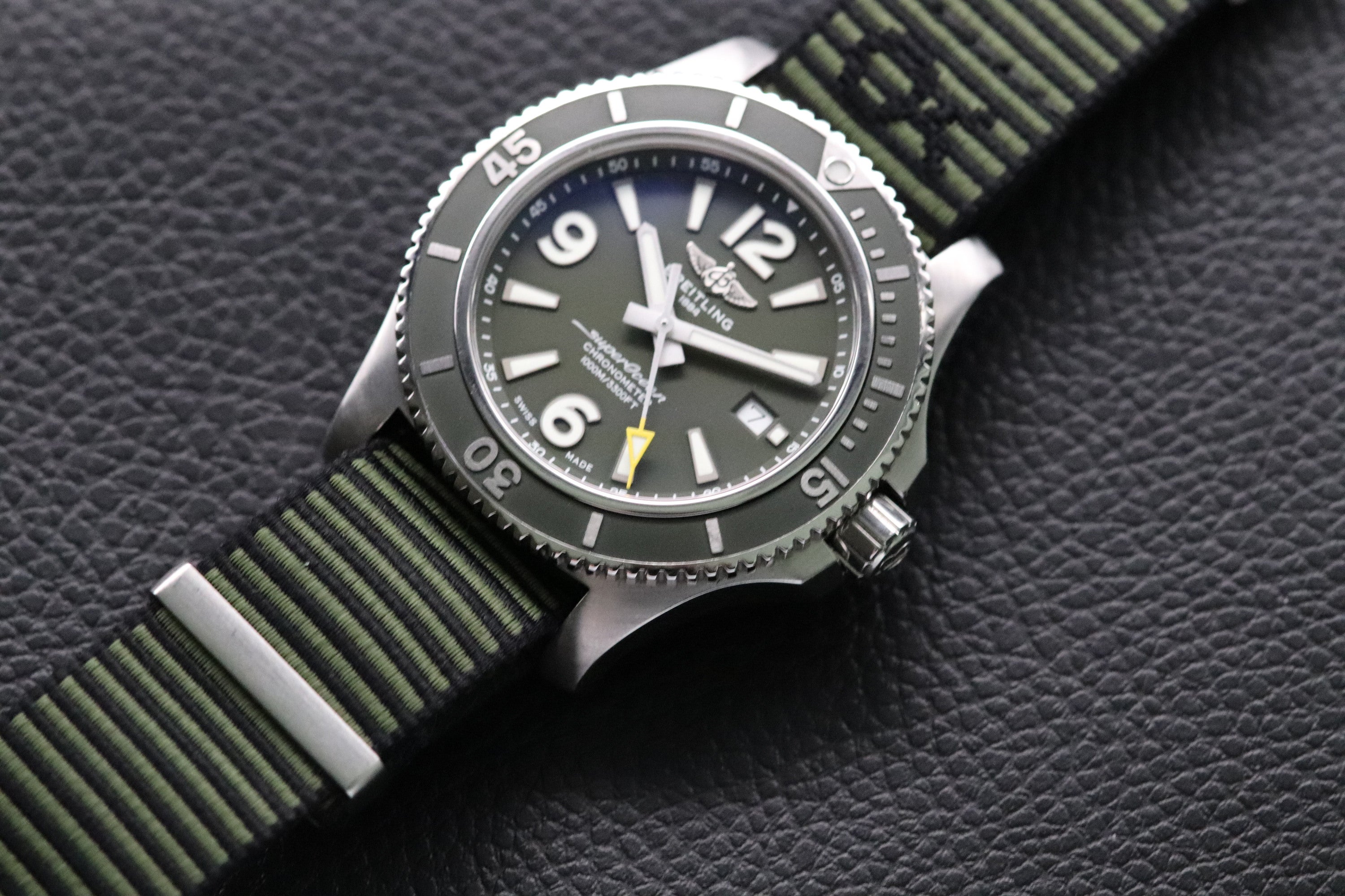 Breitling Superocean 44 Green A17367 NATO 2020 Papers