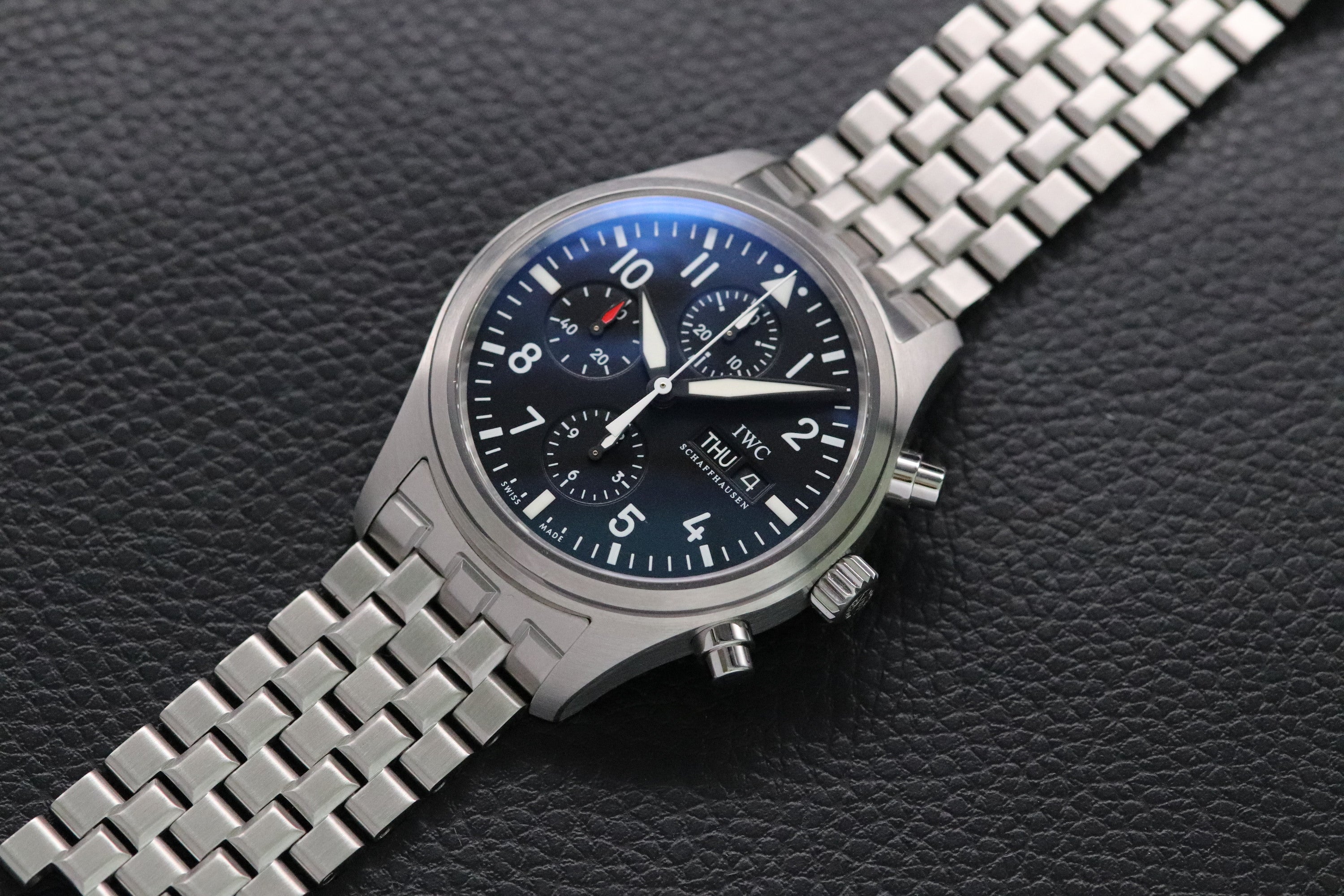 IWC Fliegeruhr Chronograph IW371704 Black Dial 2009