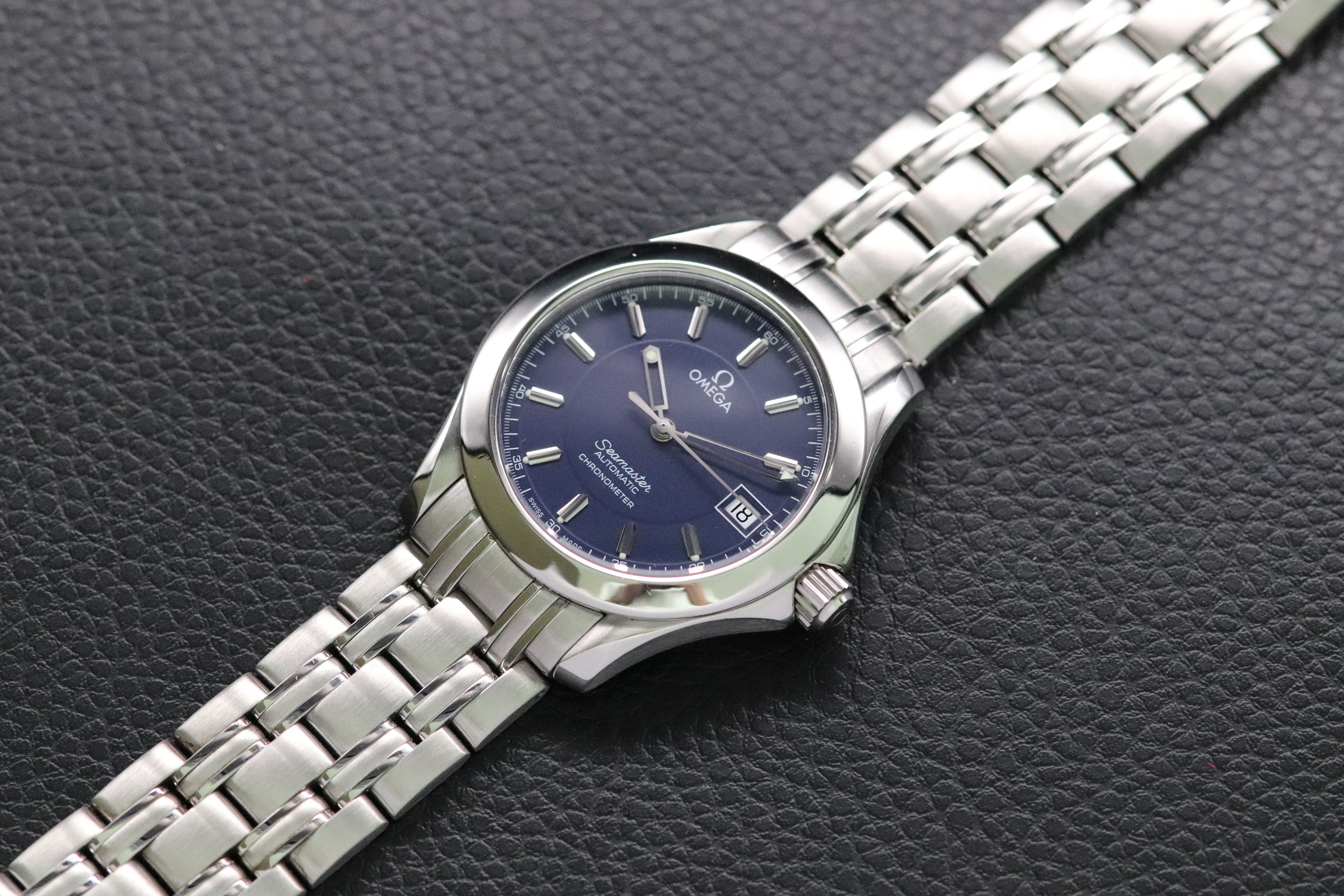 Omega Seamaster 2507.80 Blue Dial 2000 Papers