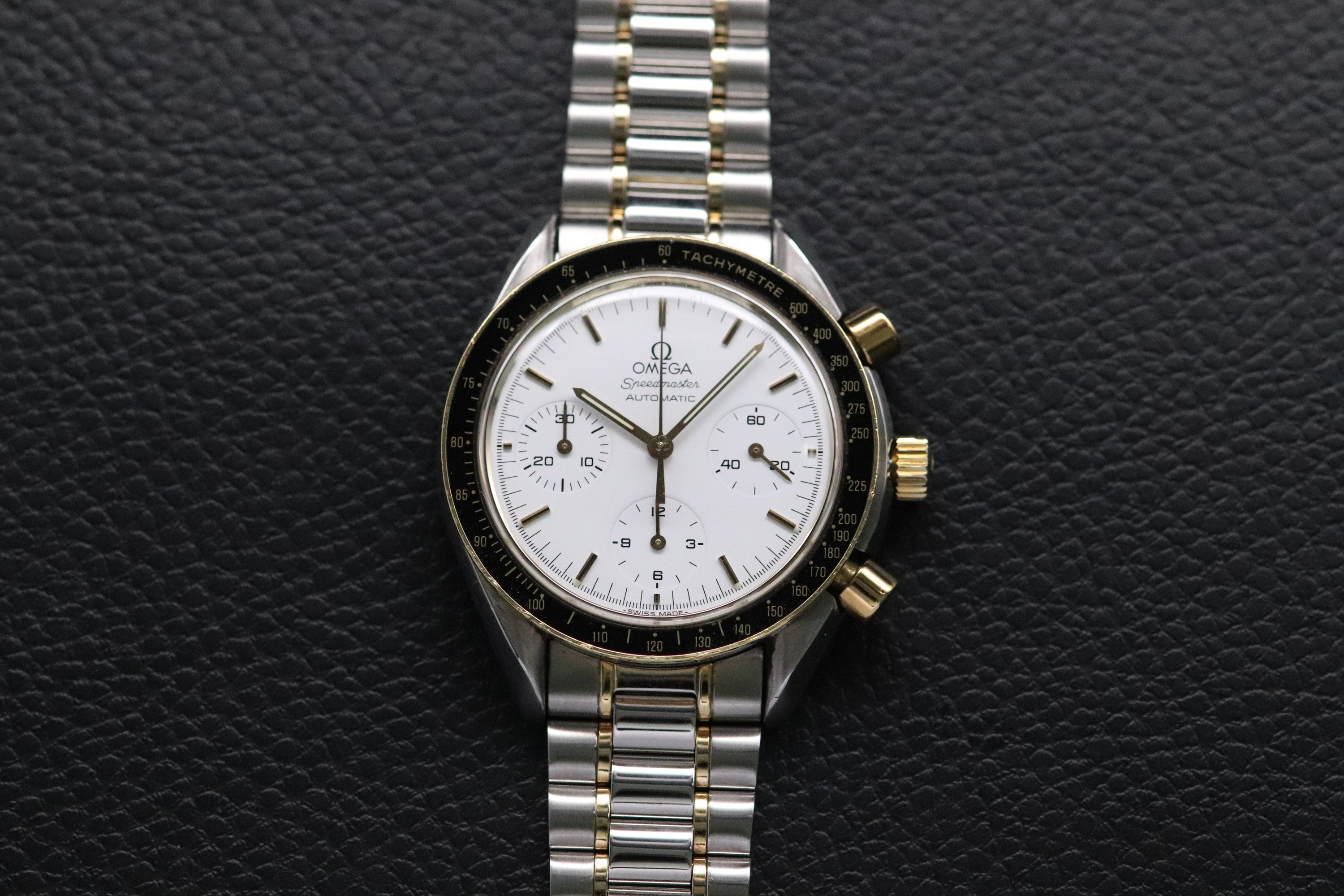 Omega Speedmaster Reduced 3310.20 Albino Gold 1994 Papers