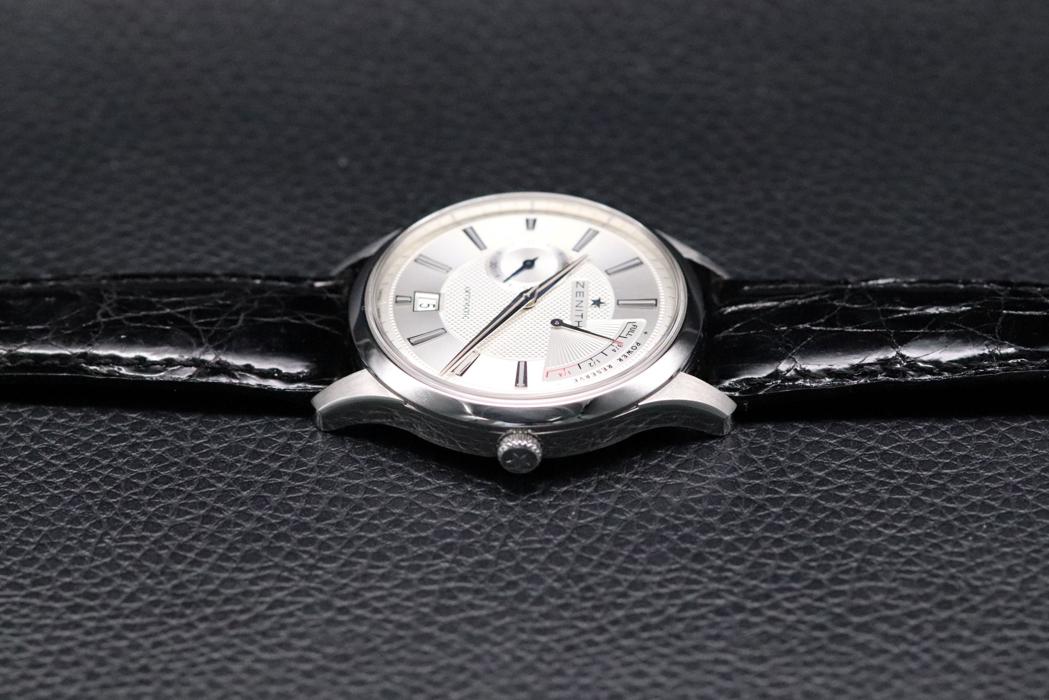 Zenith Captain Power Reserve 03.2120.685 Glass Botton 2013 Papers