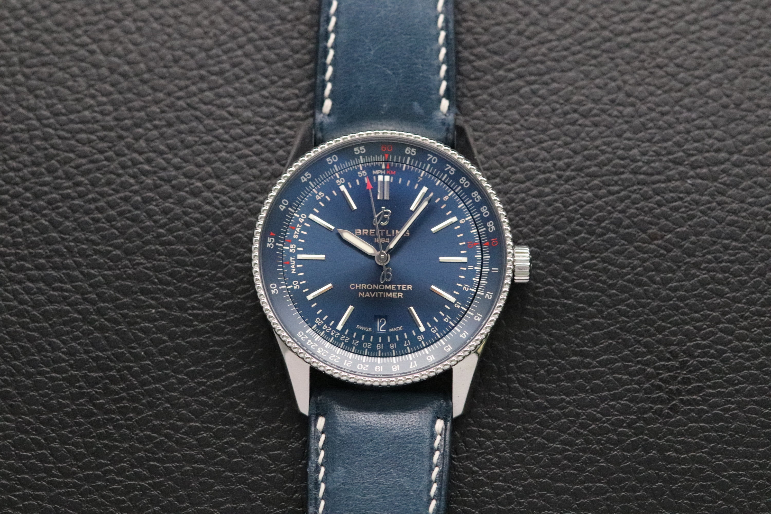 Breitling Navitimer 41 Blue A17326 Papers 2021