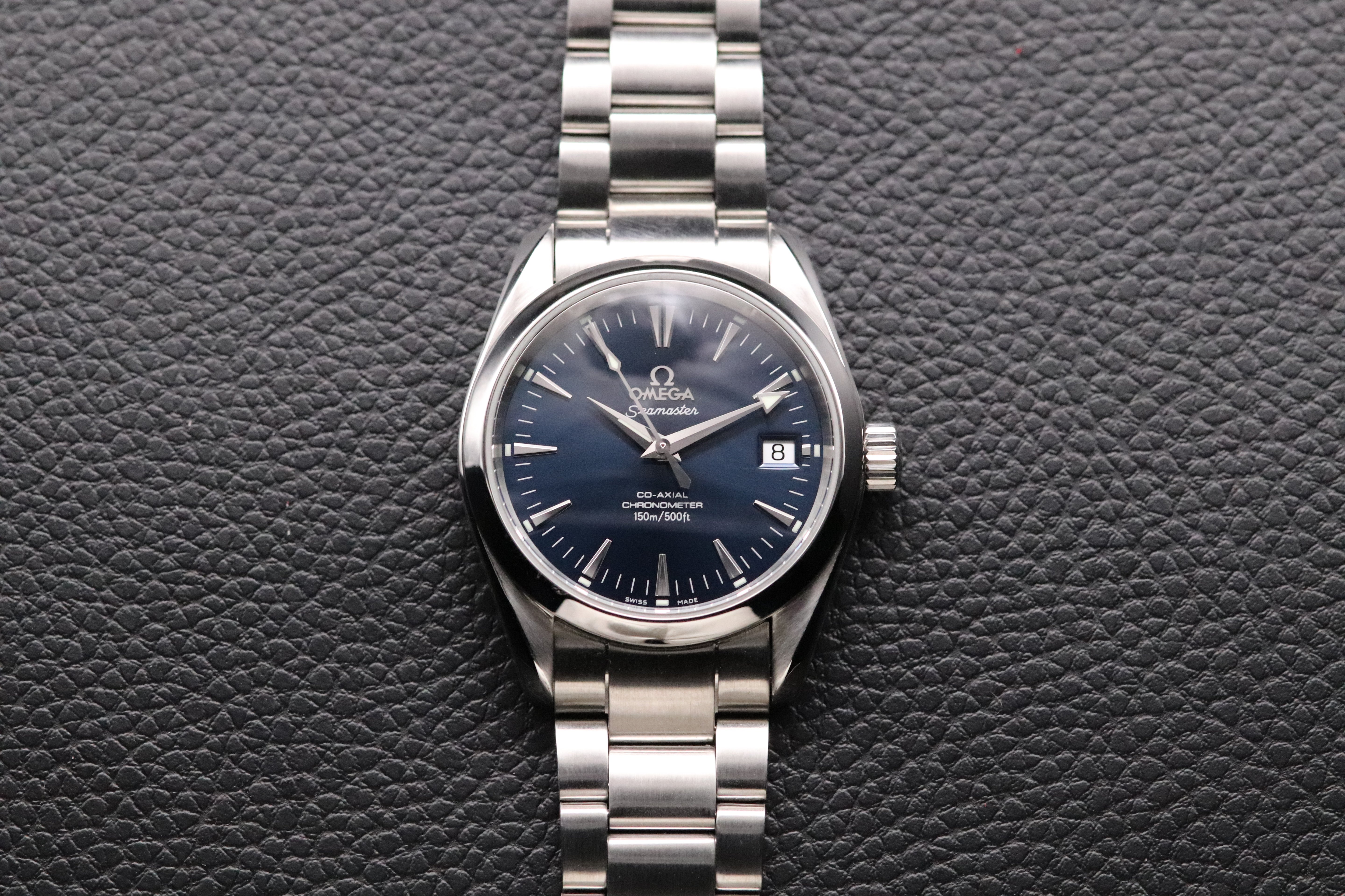 Omega Seamaster Aqua Terra 2504.80 Blue Fullset 2004 Box+Paper