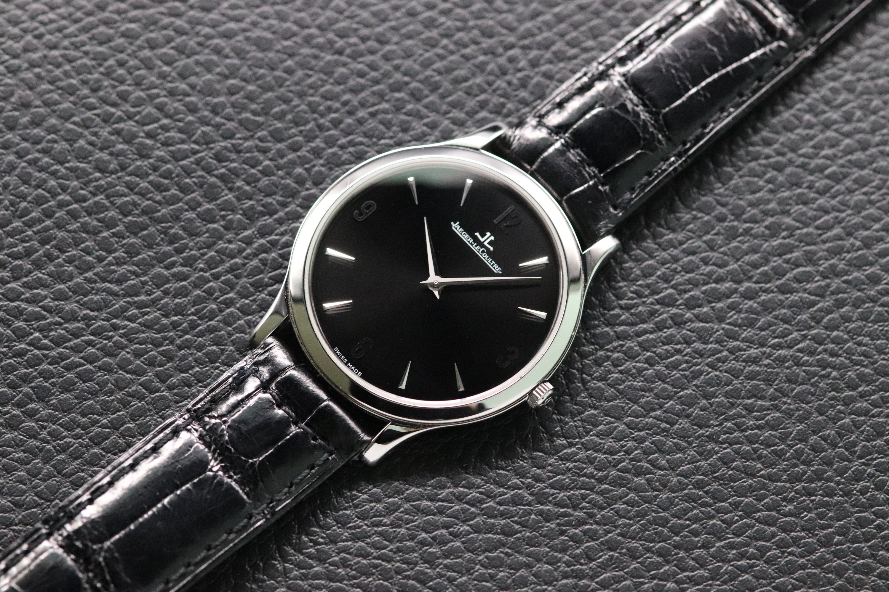 Jaeger-LeCoultre Master Ultra Thin 145.8.79.S Black Dial 2000
