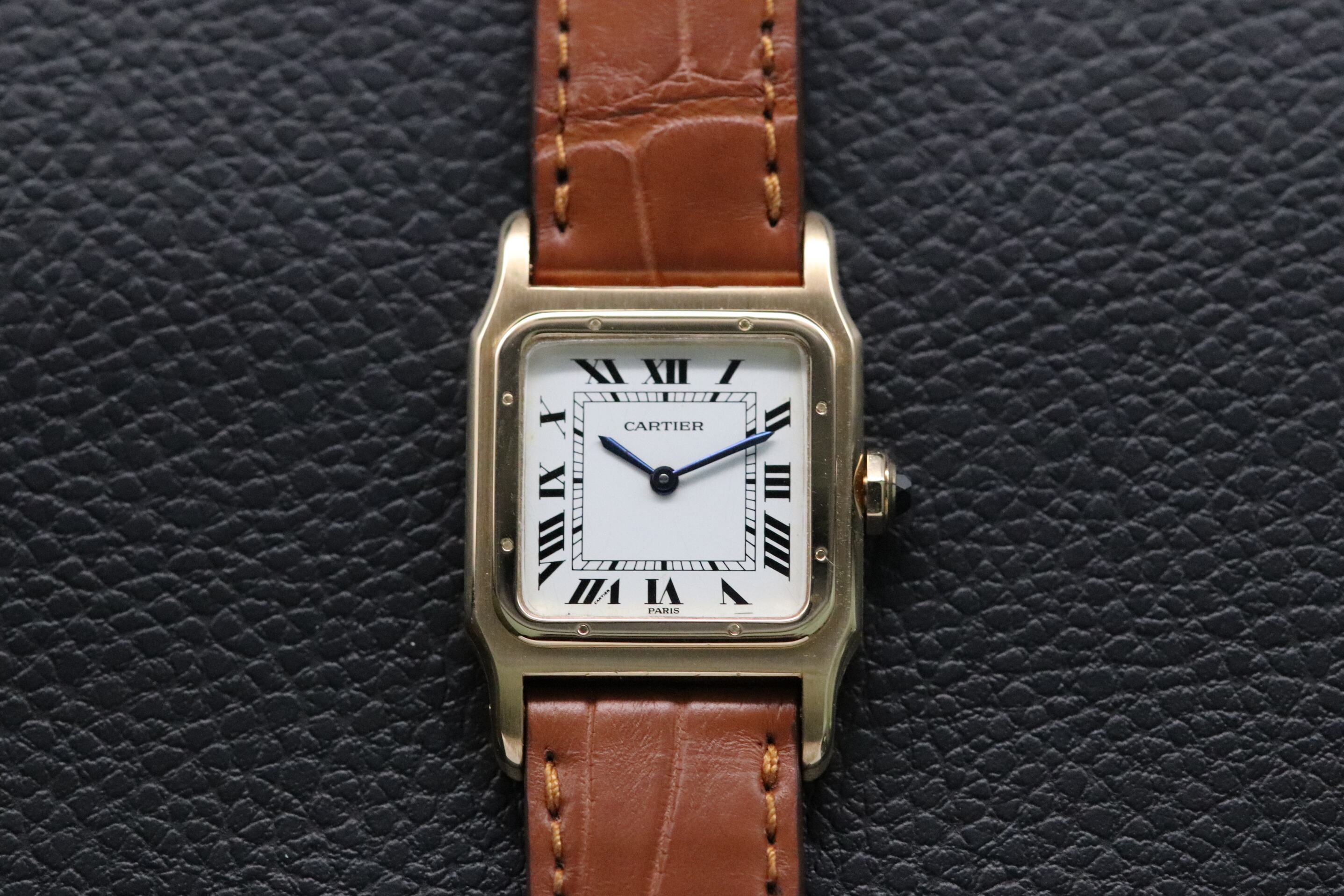 Cartier Santos Dumont 78097 Paris Dial Fullset 1978 Box+Papers