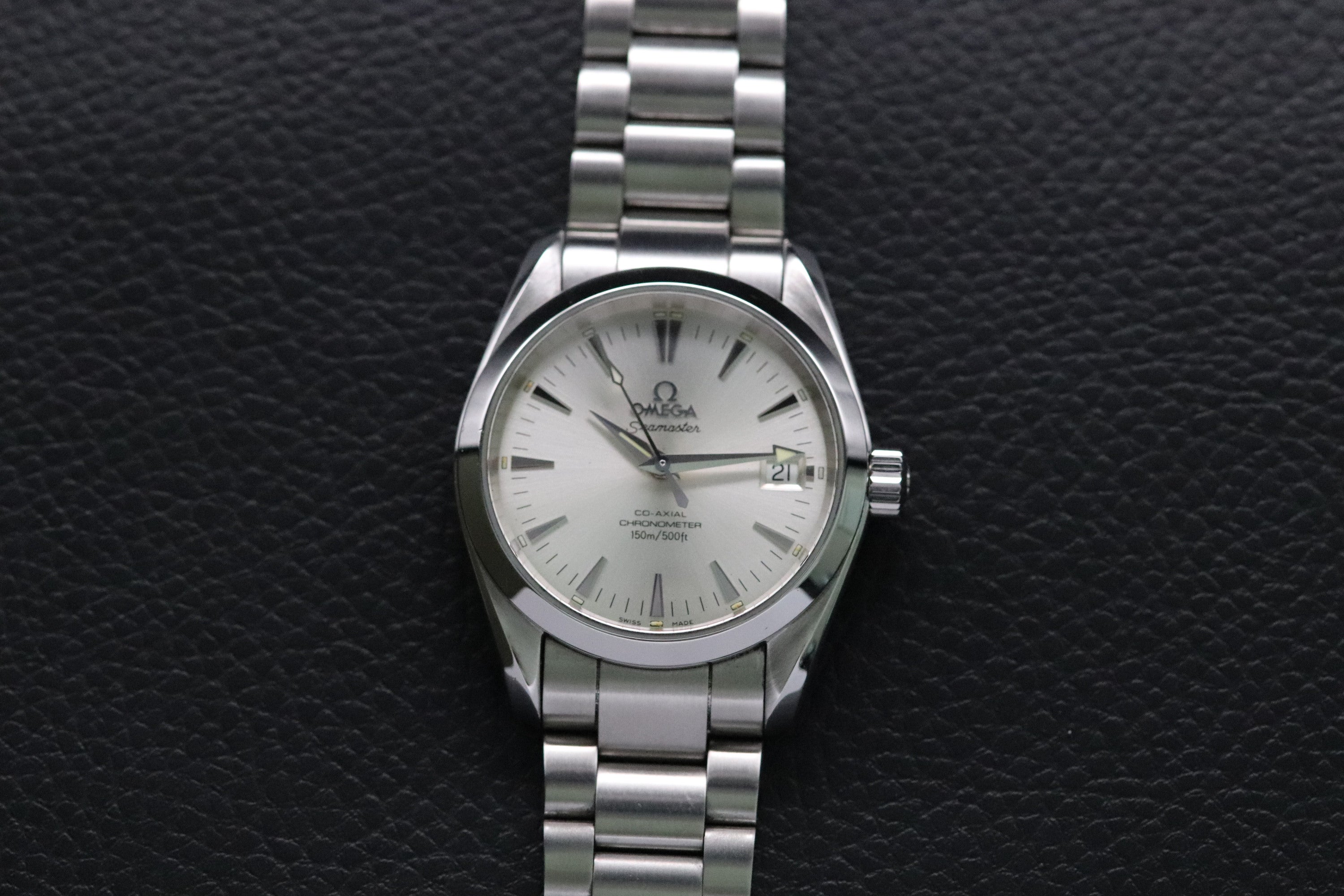 Omega Seamaster Aqua Terra 2504.30 Silver Dial 2005 Papers