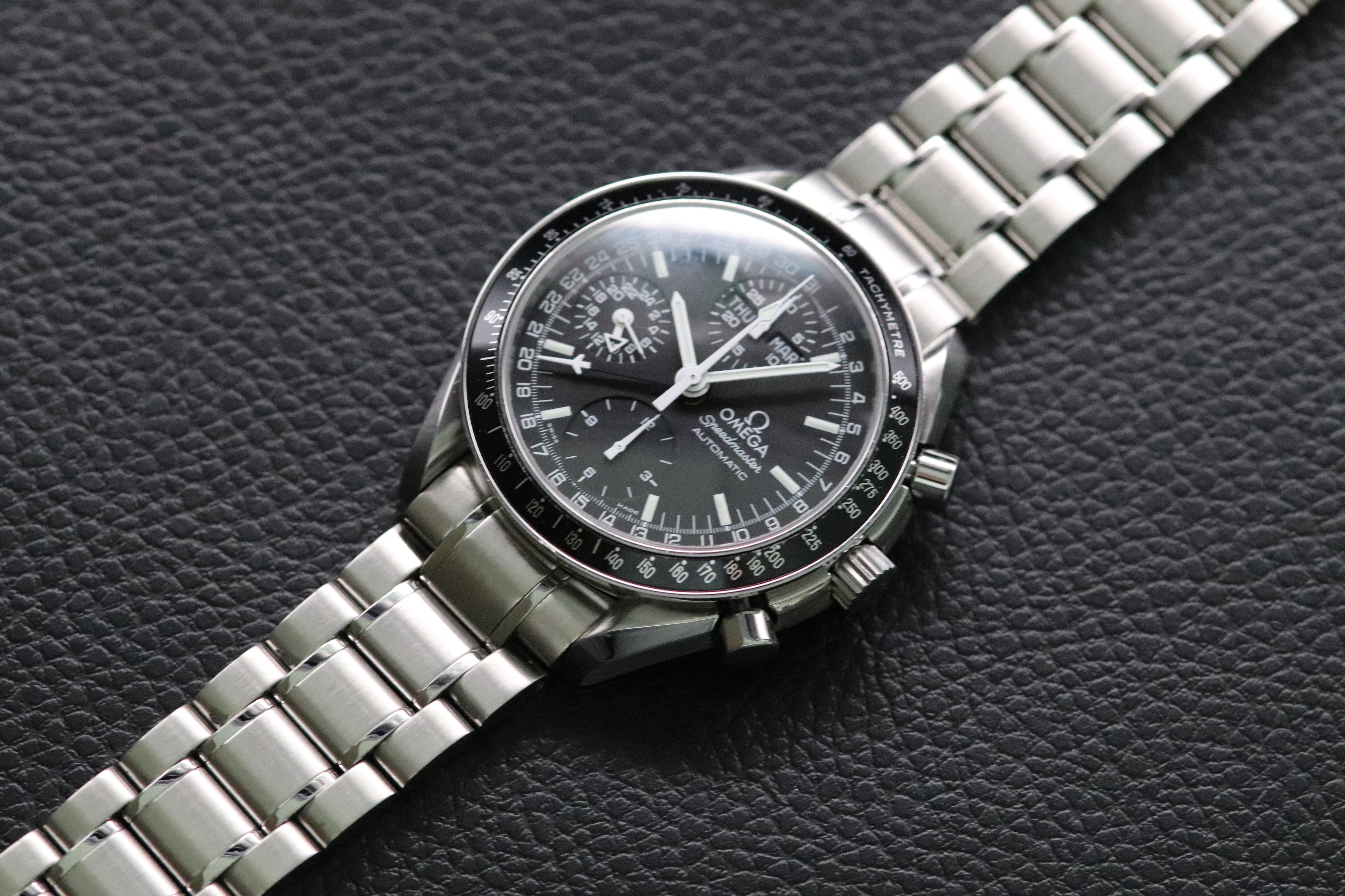 Omega Speedmaster Day Date 3520.50 Black Dial 1998
