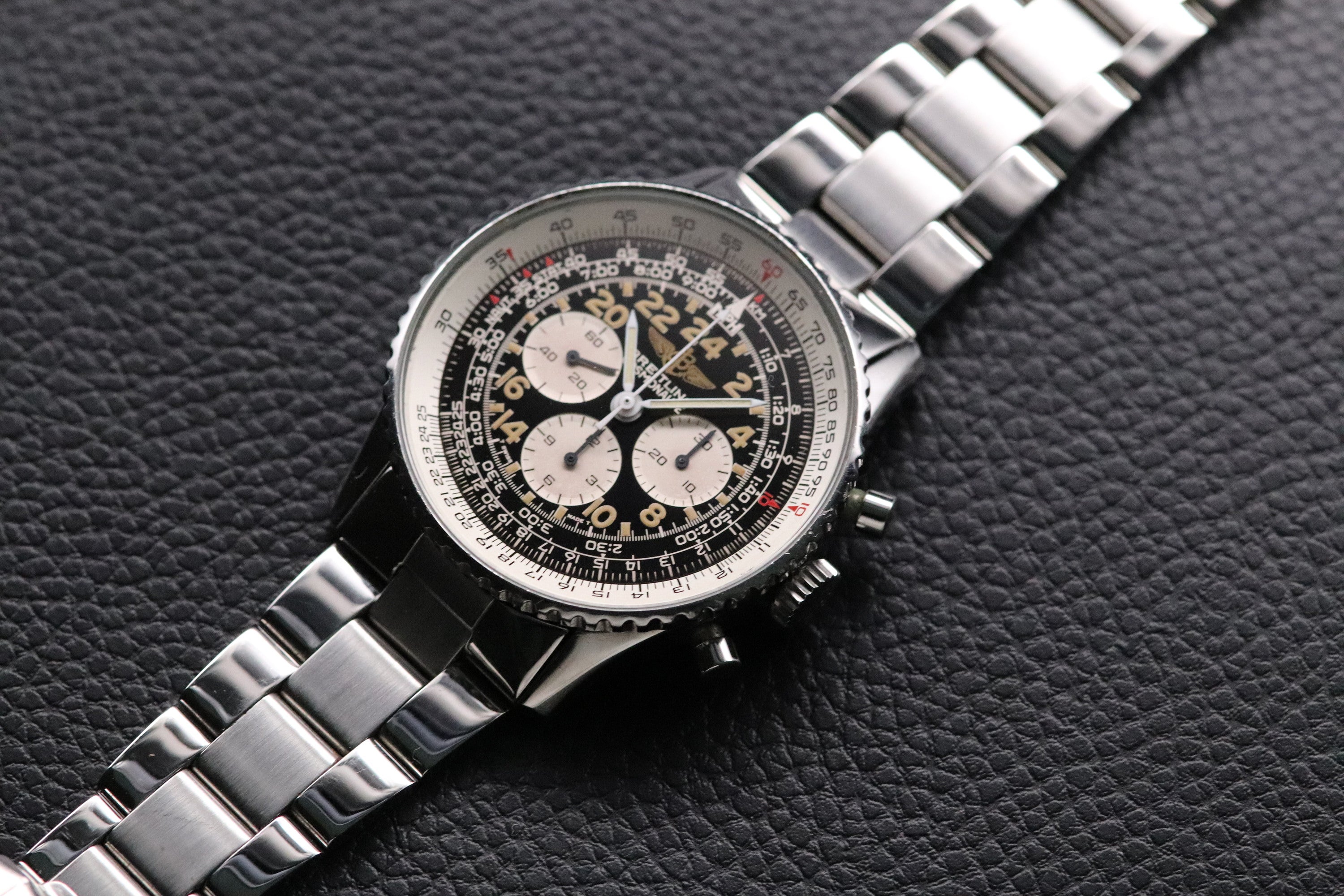 Breitling Navitimer A12019 Cosmonaute 1990 Rare Steel Bracelet
