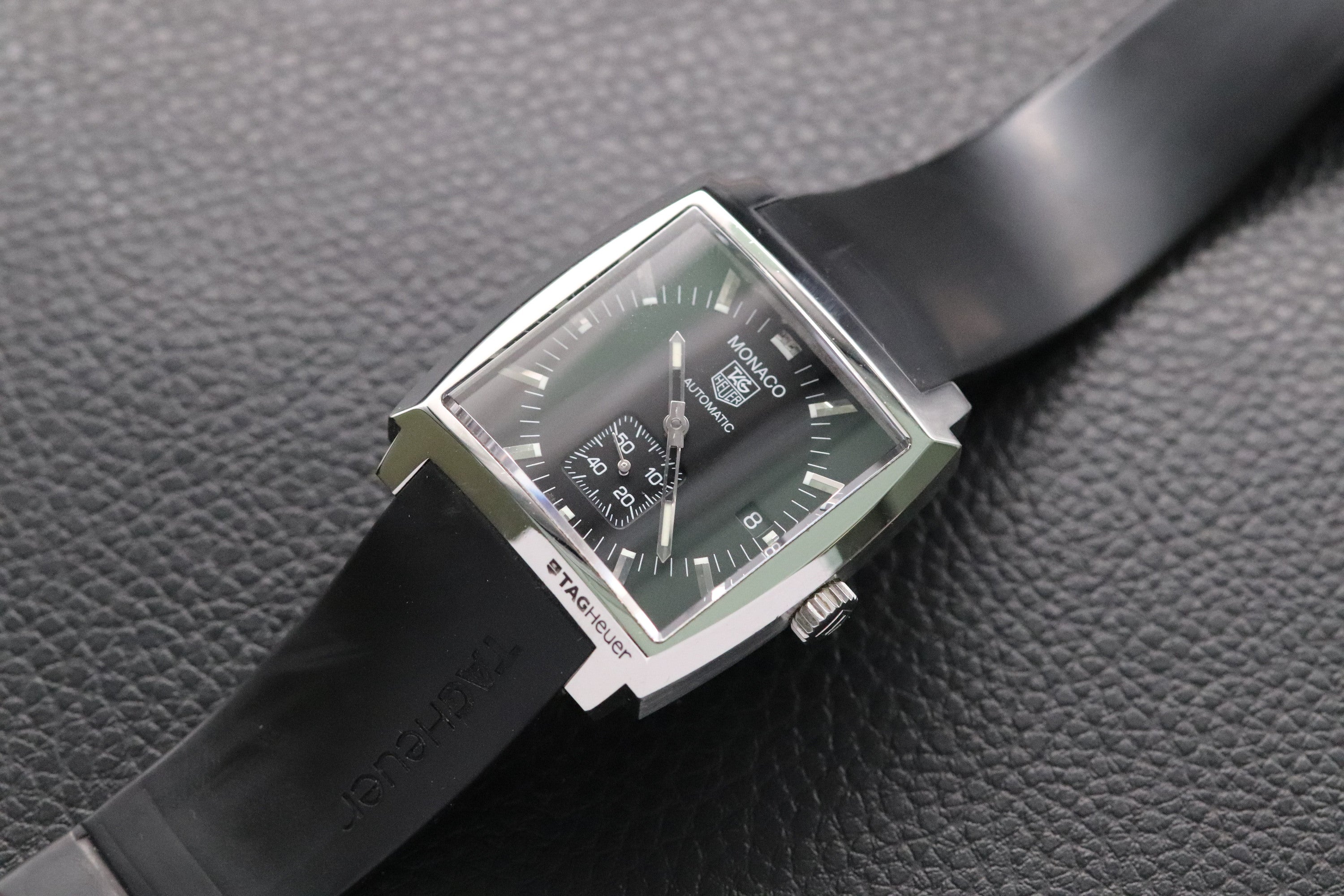Tag Heuer Monaco WW2110 Black Dial 2012 Papers