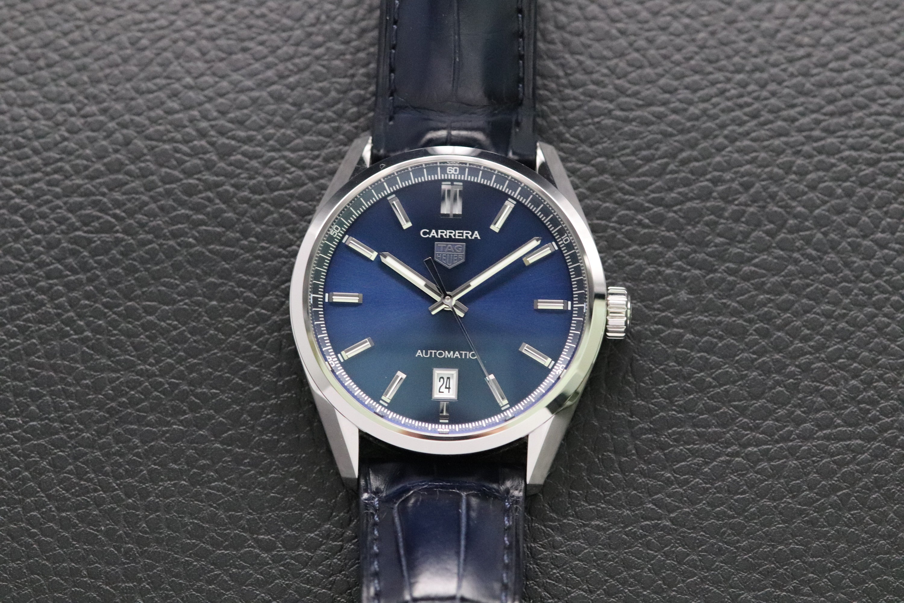 Tag Heuer Carrera Calibre 5 WBN2112-0 Blue Fullset 2022 Box+Papers