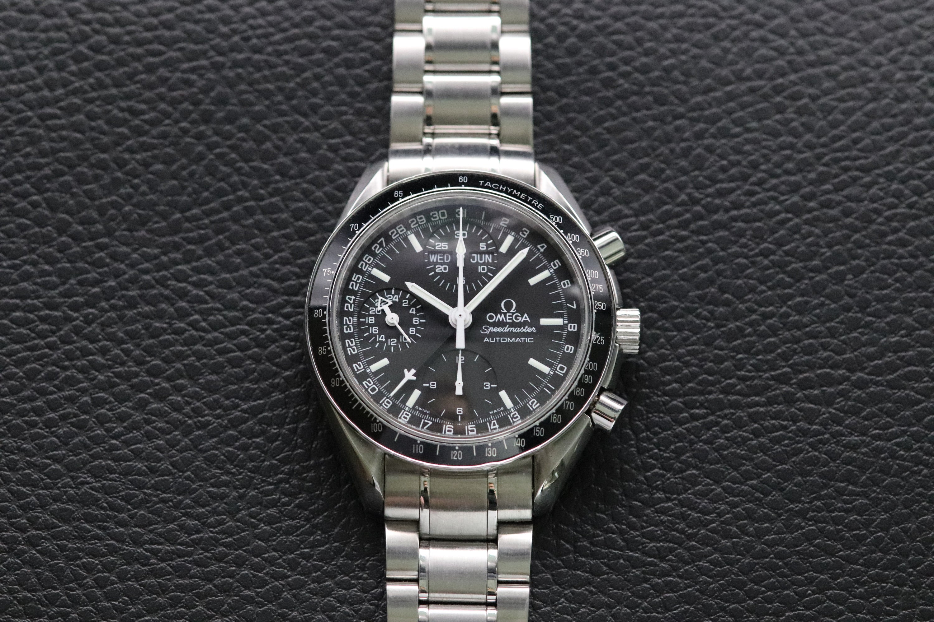 Omega Speedmaster Day Date 3520.50 Black Dial 1998 Papers
