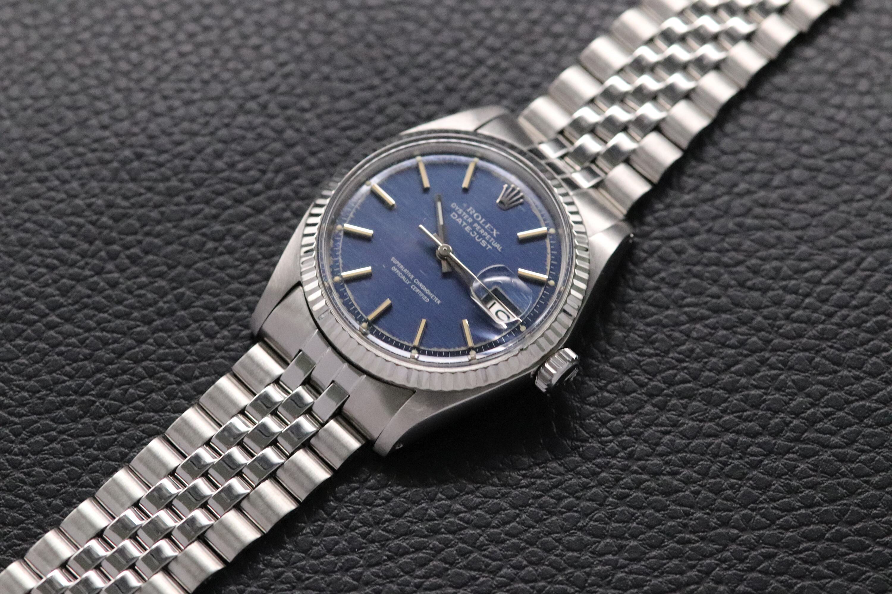 Rolex Datejust 1601 Blue Dial 1970