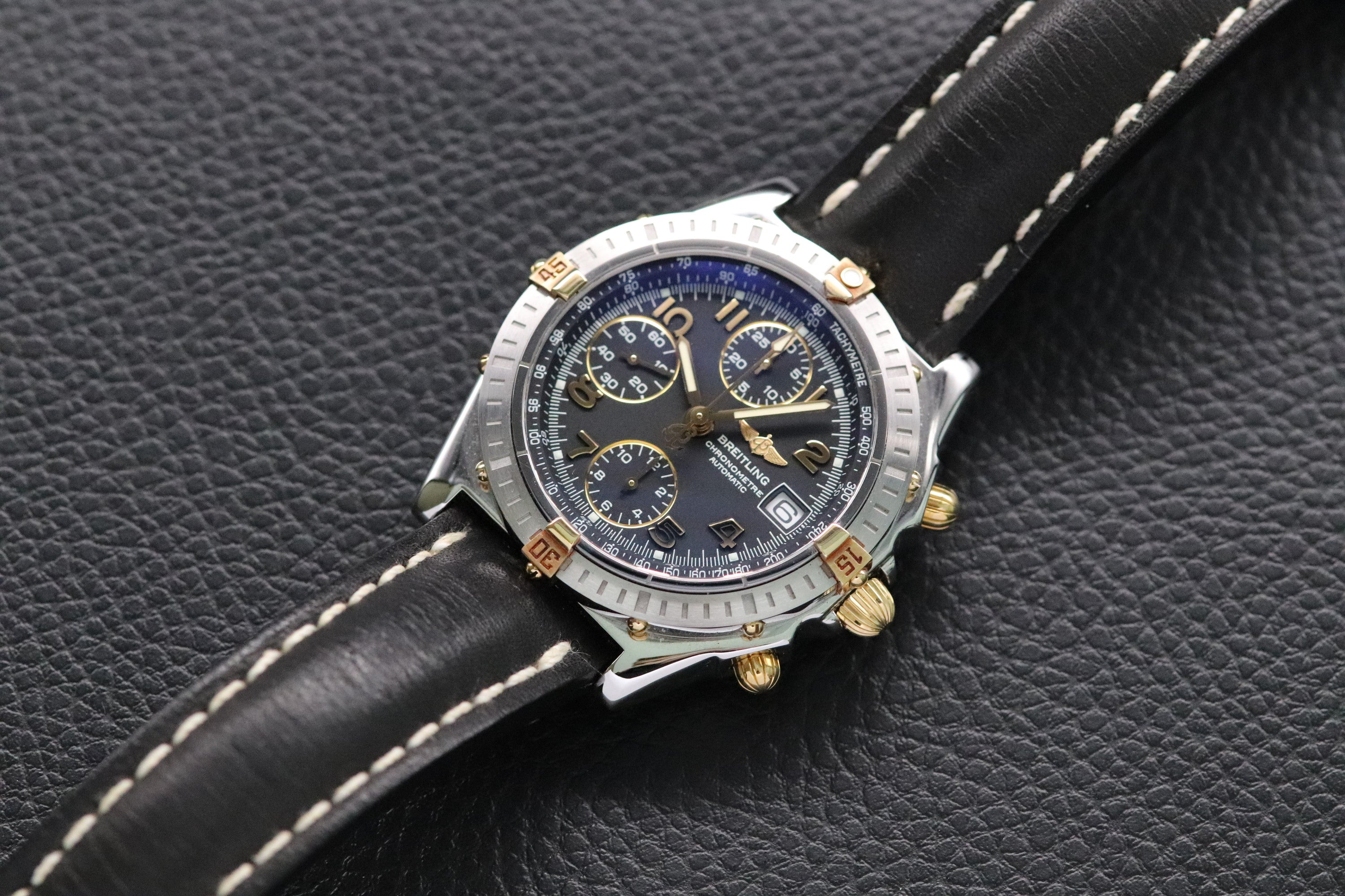 Breitling Chronomat B13352 Black Dial 2003 Papers