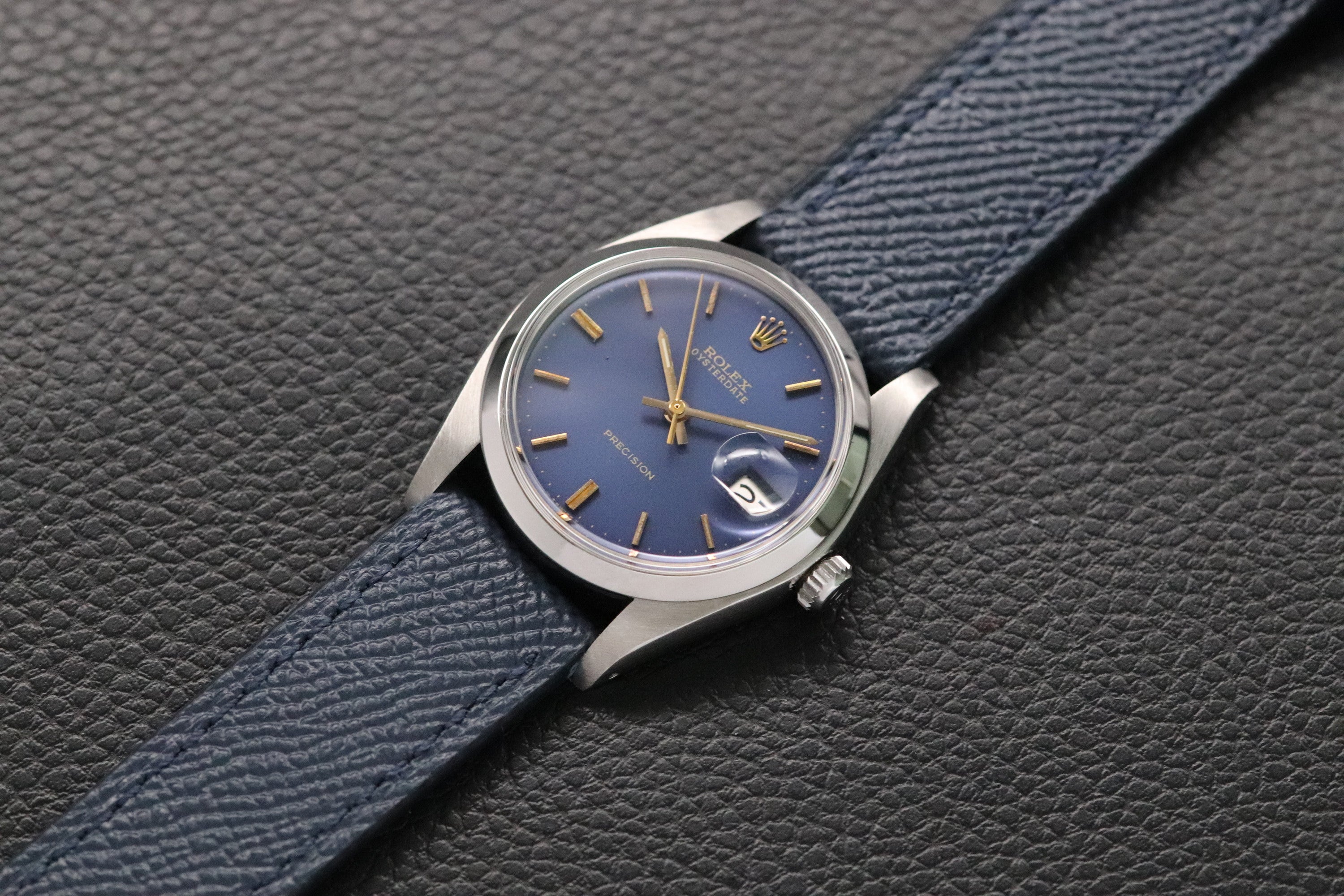 Rolex Oysterdate Precision 6694 Blue Dial 1981