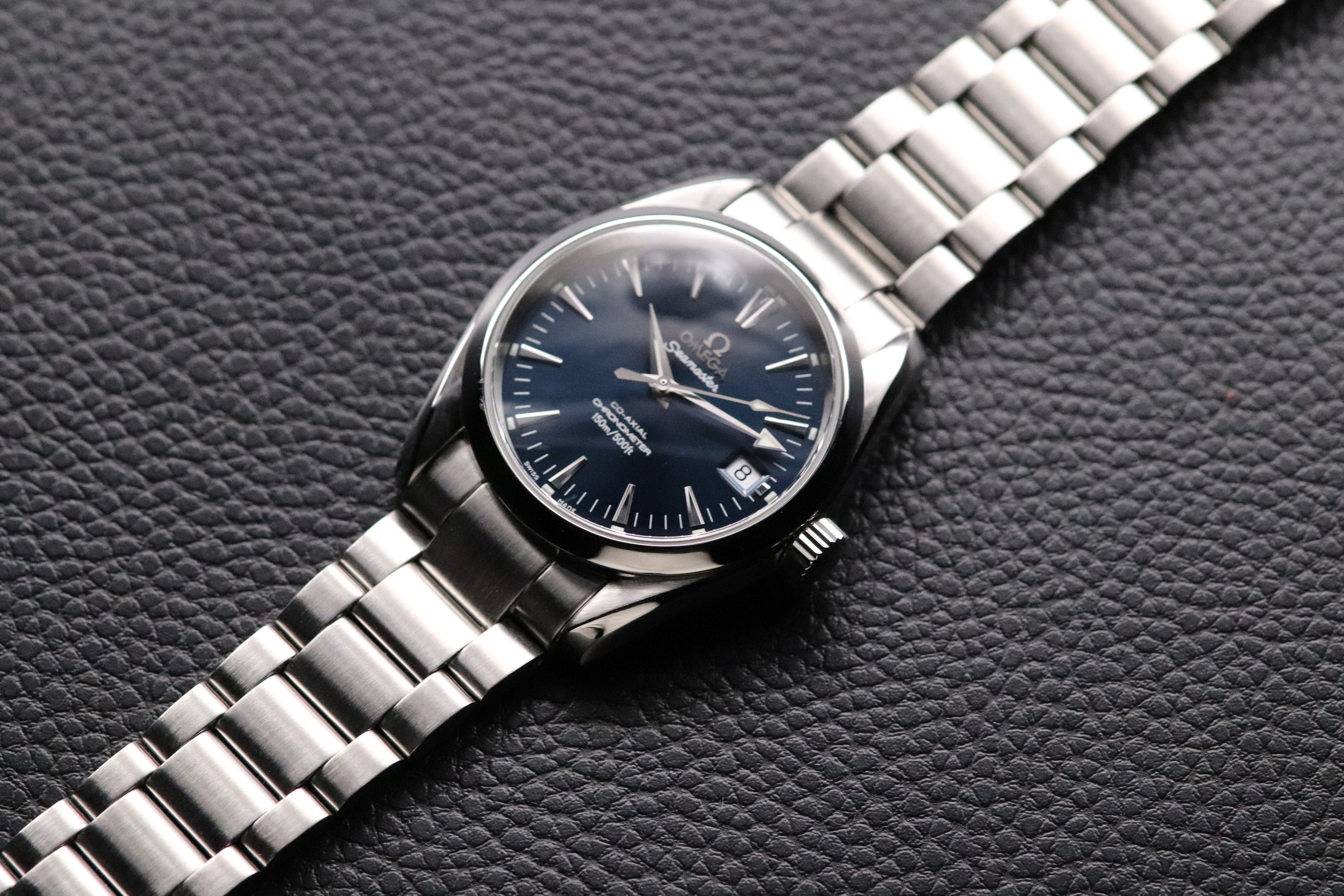 Omega Seamaster Aqua Terra 2504.80 Blue Fullset 2004 Box+Paper