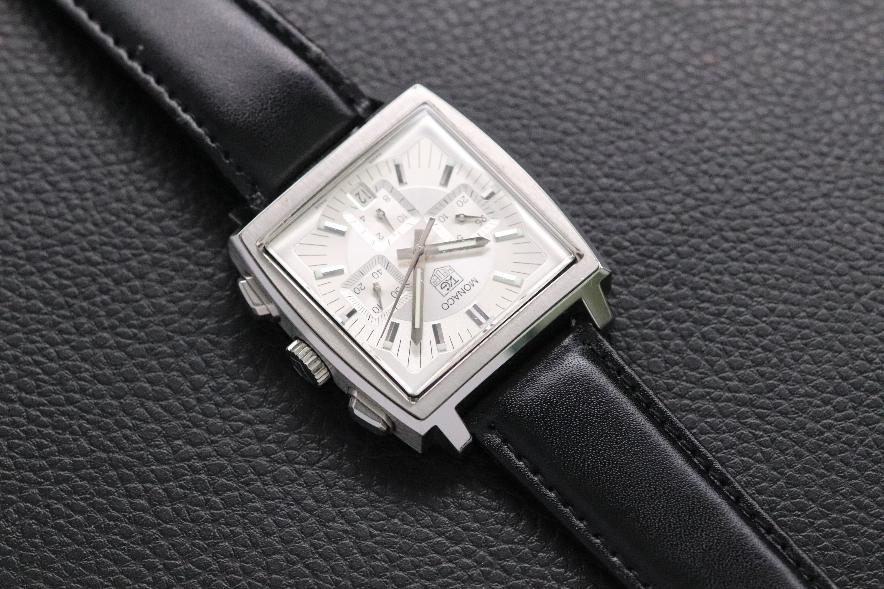 Tag Heuer Monaco CW2112 Silver Dial 2012