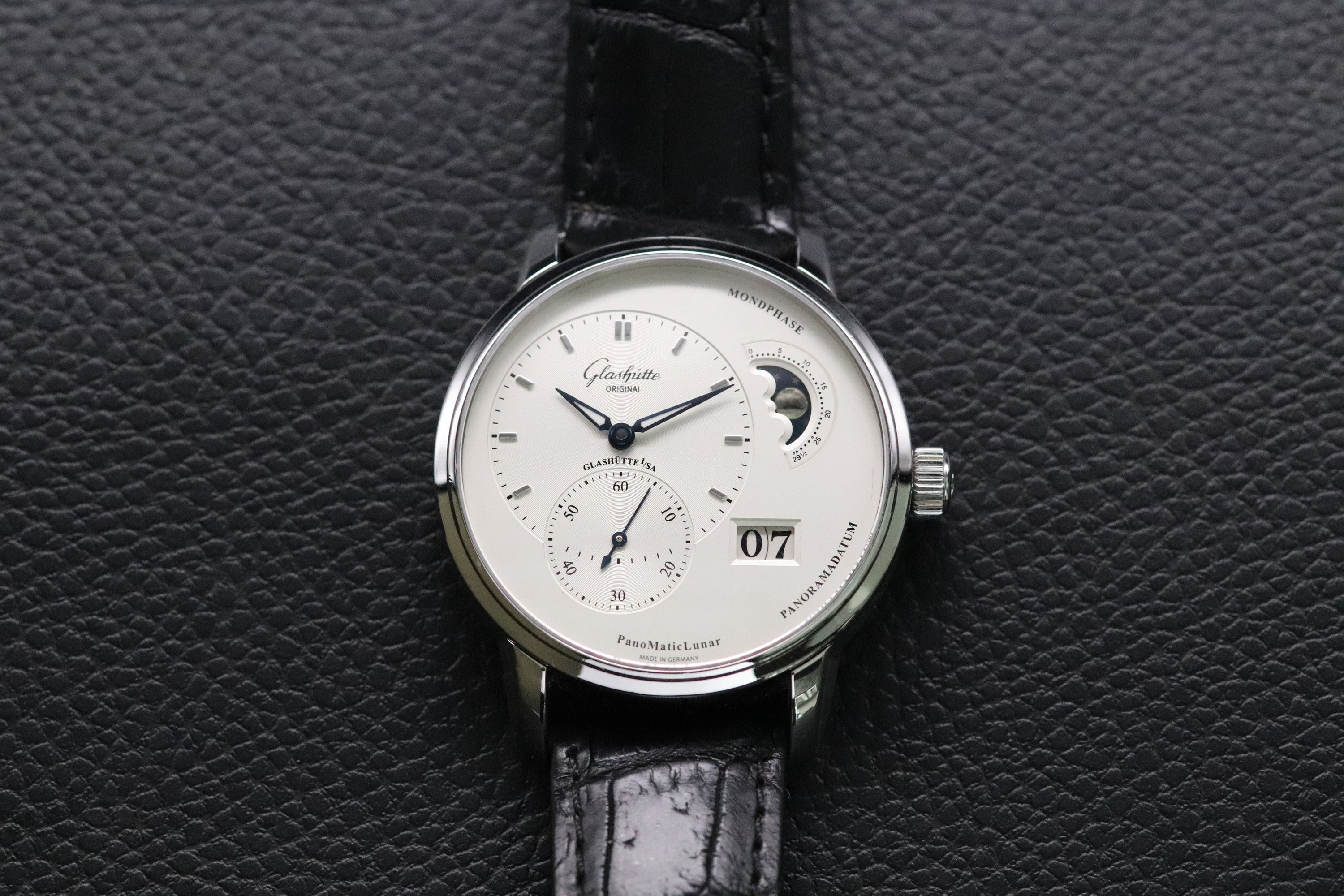 Glashütte Original PantoMaticLunar 19002423261 Fullset 2020 Box+Papers Extra Leather Strap